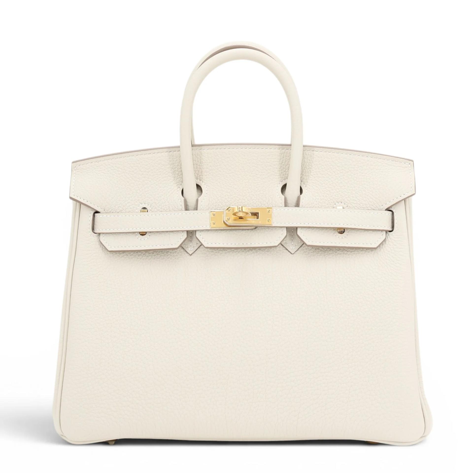 Brand New ( Rank N ) HERMÈS Birkin 25 Craie (10) Togo Gold hardware G (2026) - 1