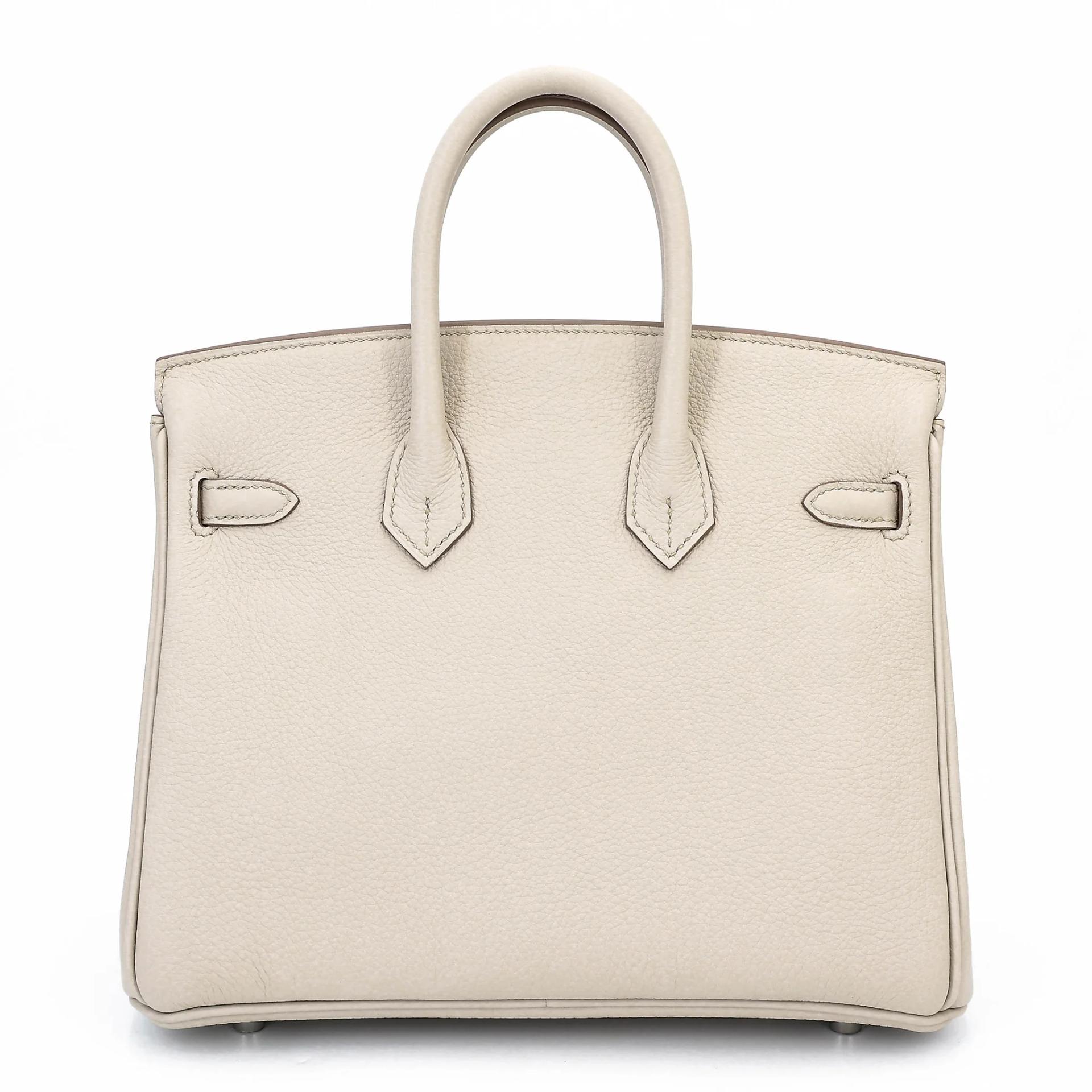 Brand New ( Rank N ) HERMÈS Birkin 25 Beton (8L) Togo Palladium hardware K (2025) - 2