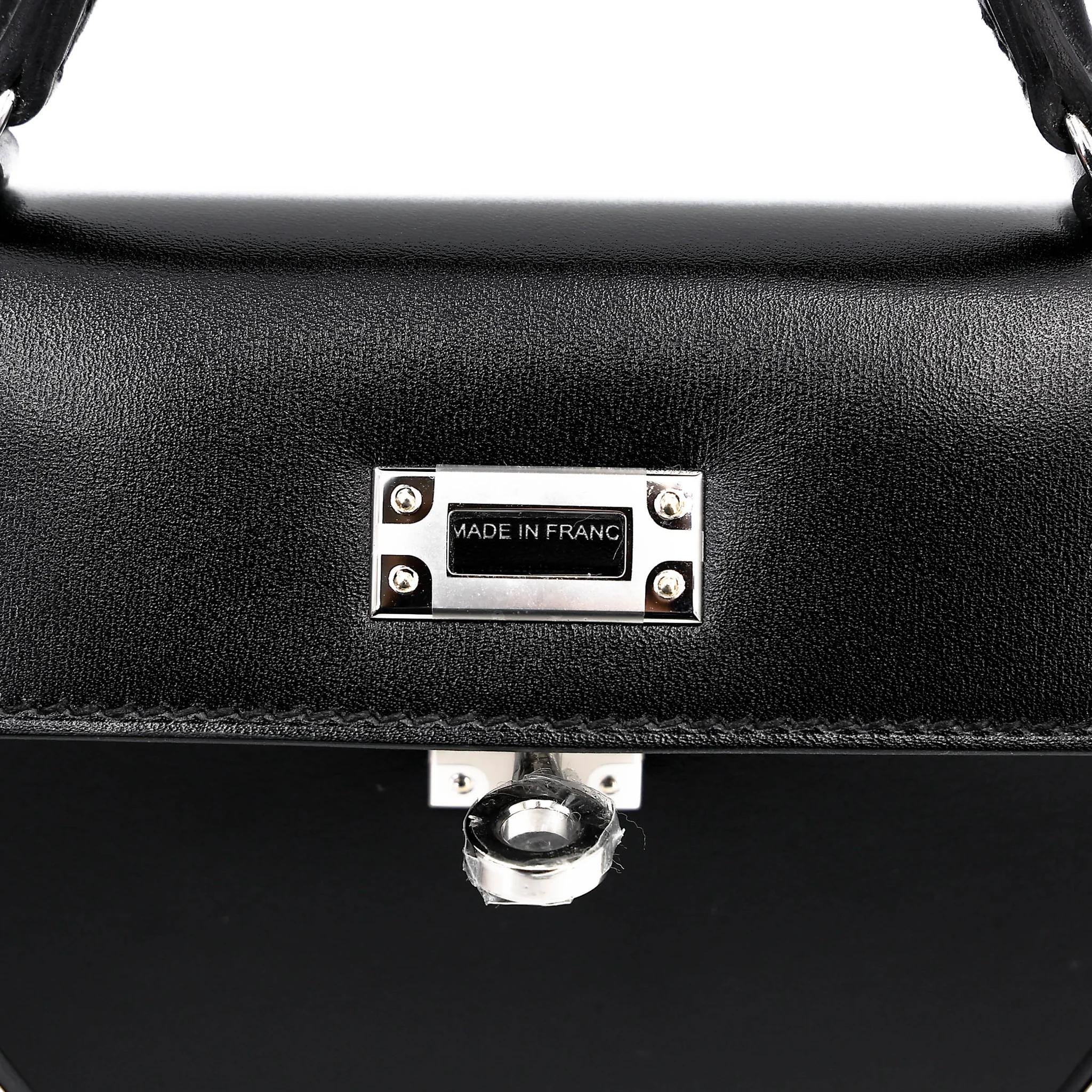 Brand New ( Rank N ) HERMÈS Mini Kelly II Noir (89) Box-calf Palladium hardware G (2026) - 10