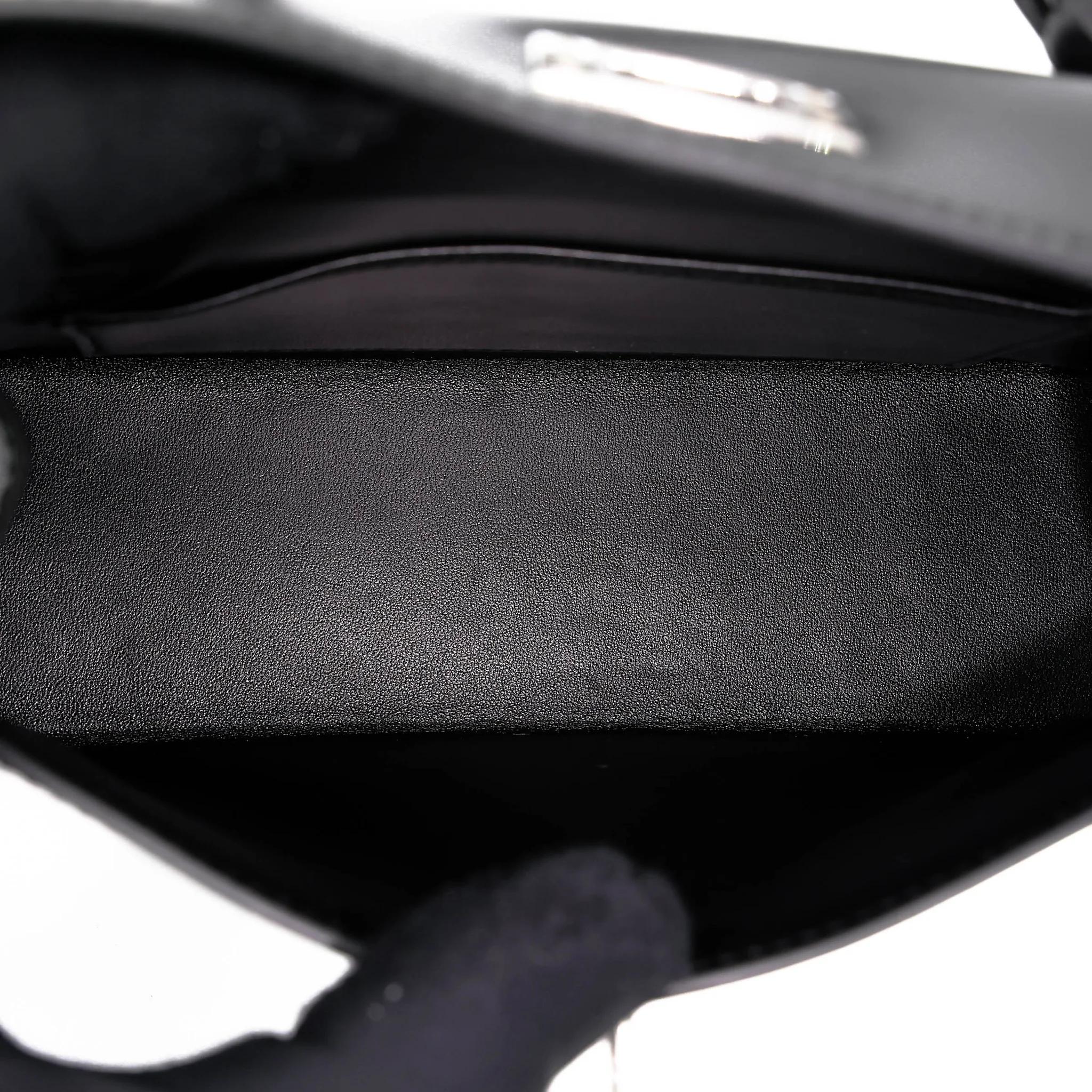 Brand New ( Rank N ) HERMÈS Mini Kelly II Noir (89) Box-calf Palladium hardware G (2026) - 17