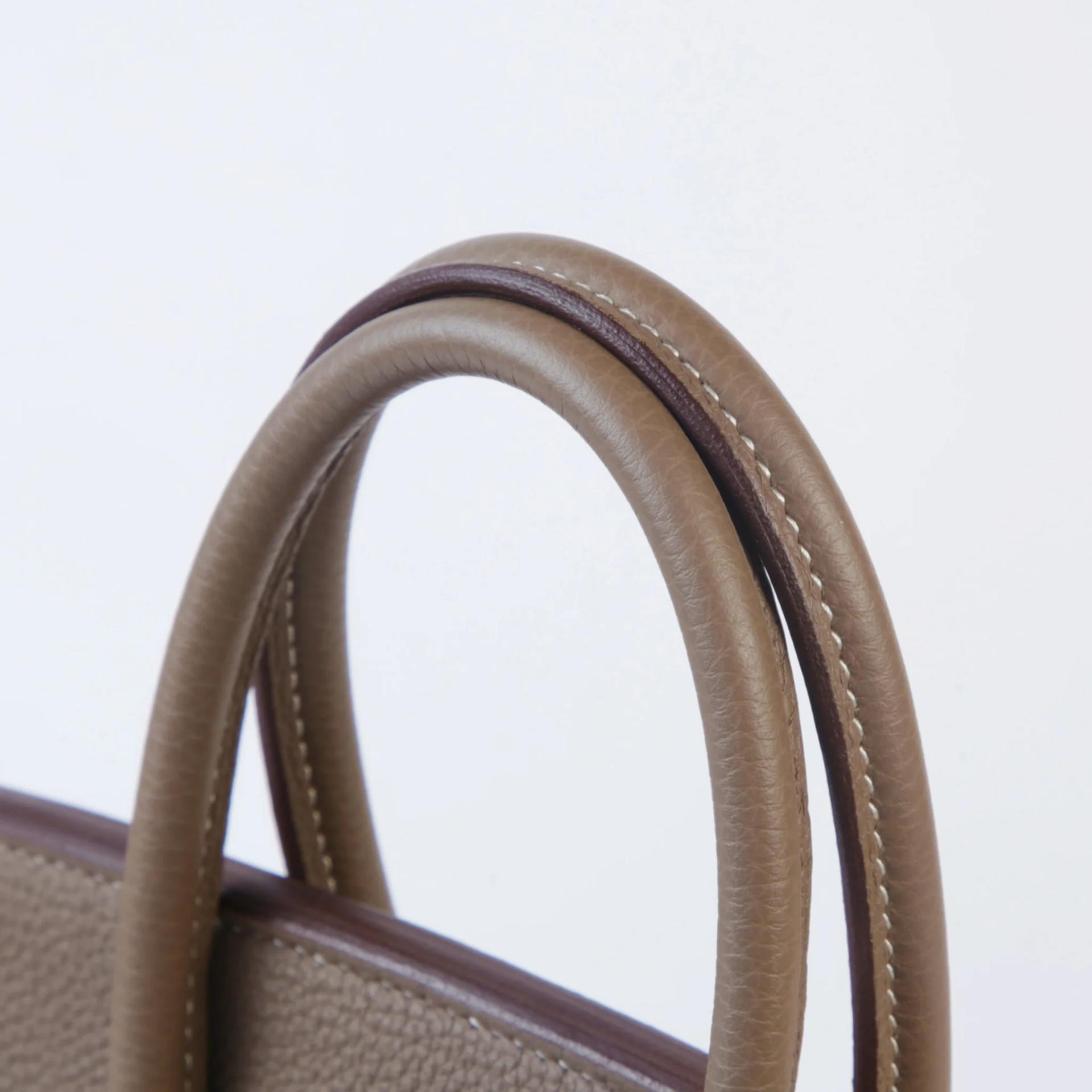 Unused ( Rank NS ) HERMÈS Birkin 25 Etoupe (18) Togo Palladium hardware U (2022) - 3