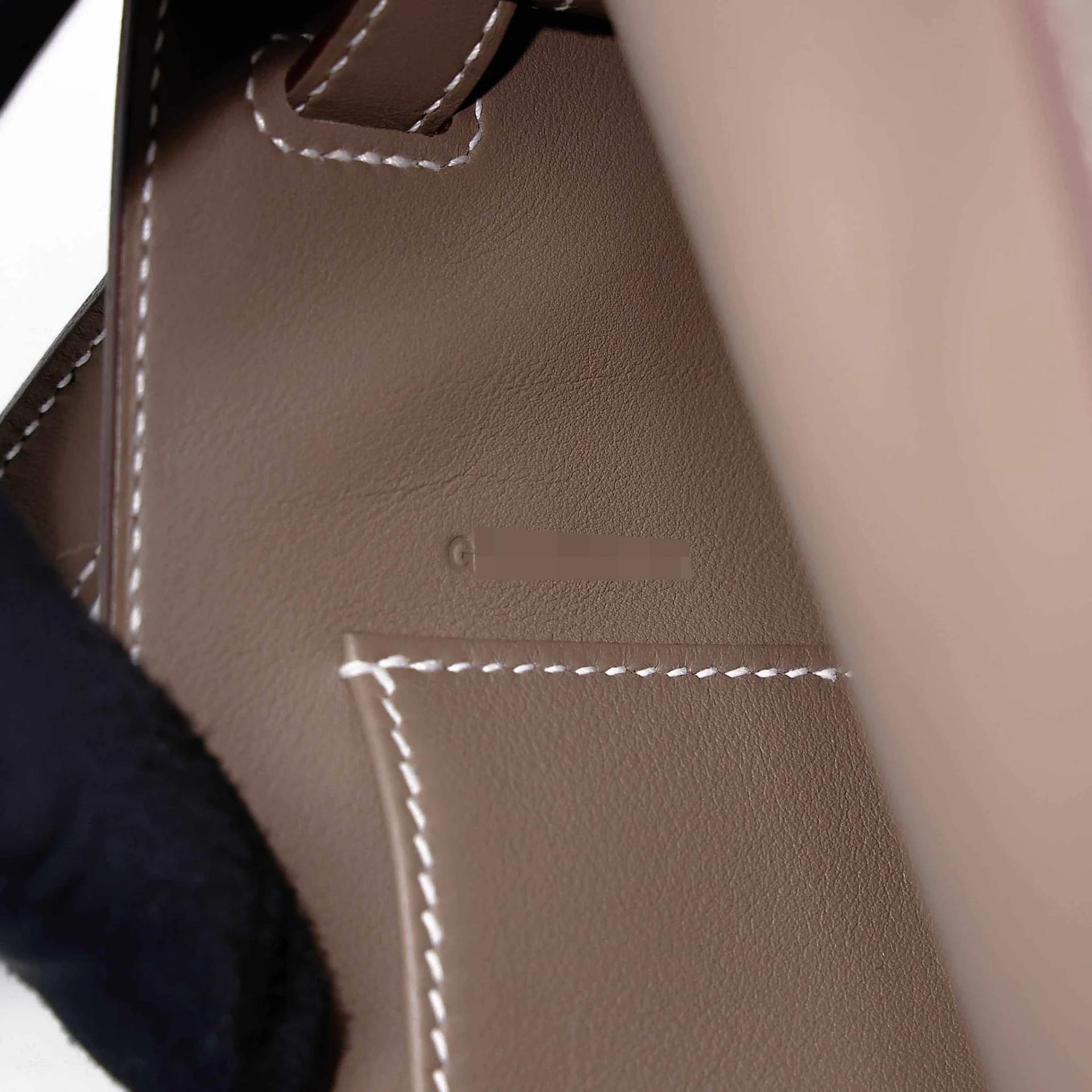 Brand New ( Rank N ) HERMÈS Kelly Cut Etoupe (18) Swift Palladium hardware G (2026) - 16