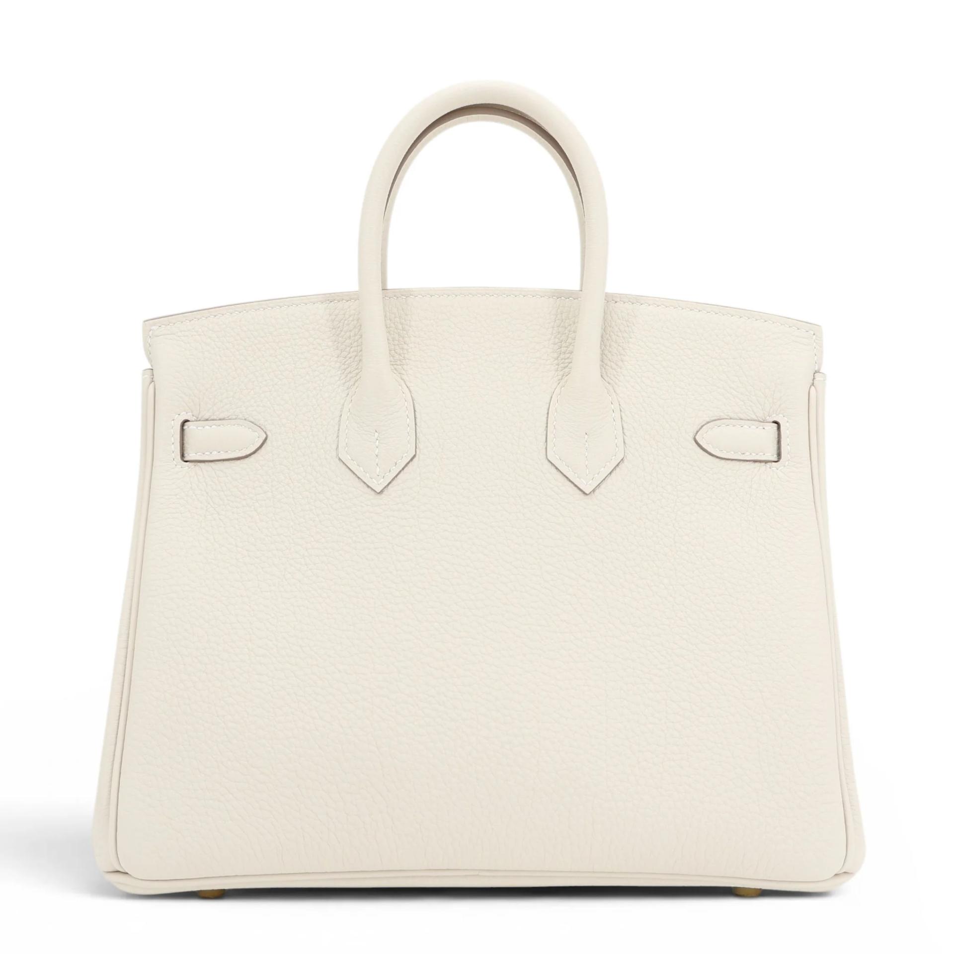 Brand New ( Rank N ) HERMÈS Birkin 25 Craie (10) Togo Gold hardware G (2026) - 2