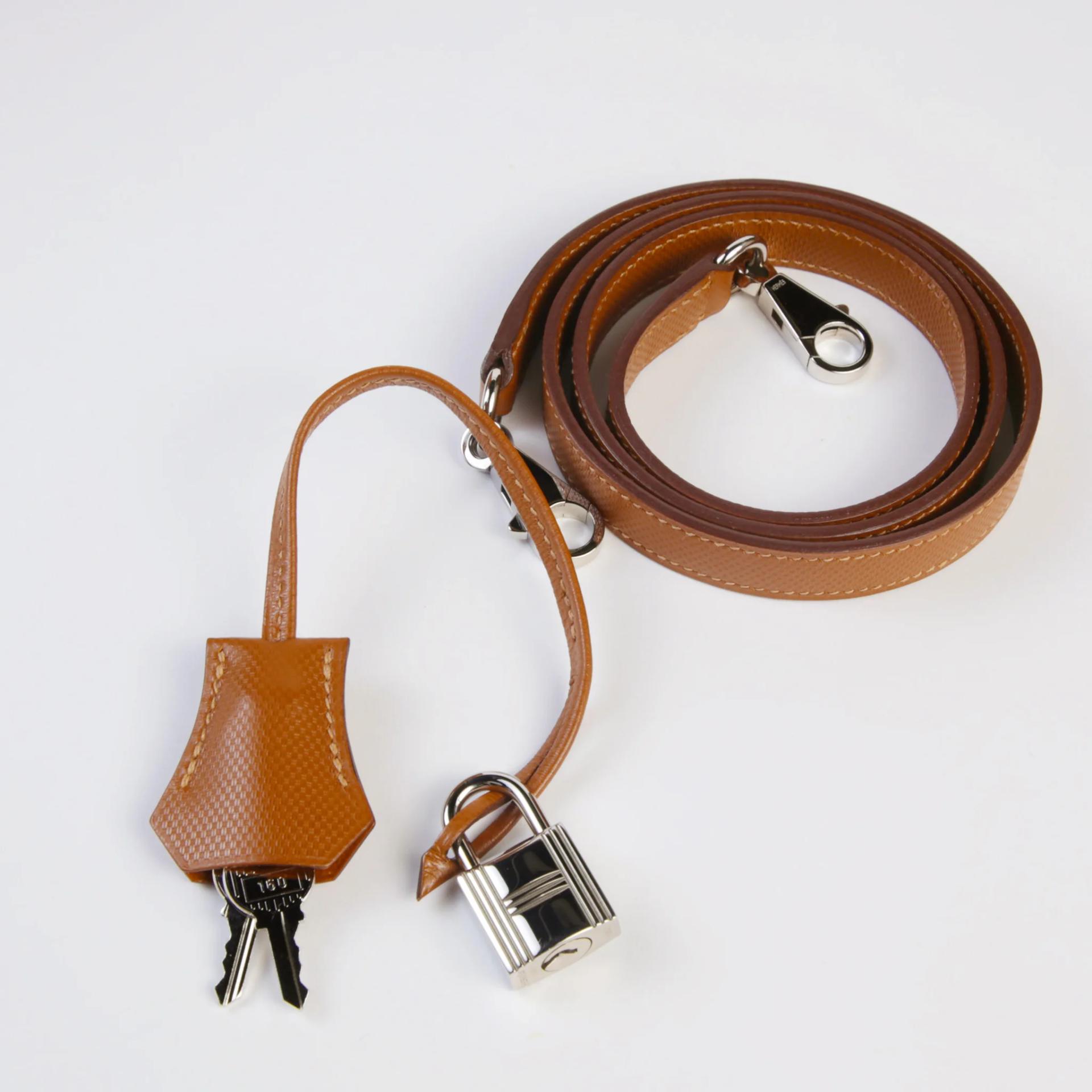ランク A HERMÈS エルメス ケリー32 セリエ シガール (4L) グランアッシュ シルバー金具 □Q刻印 (2013) - 14