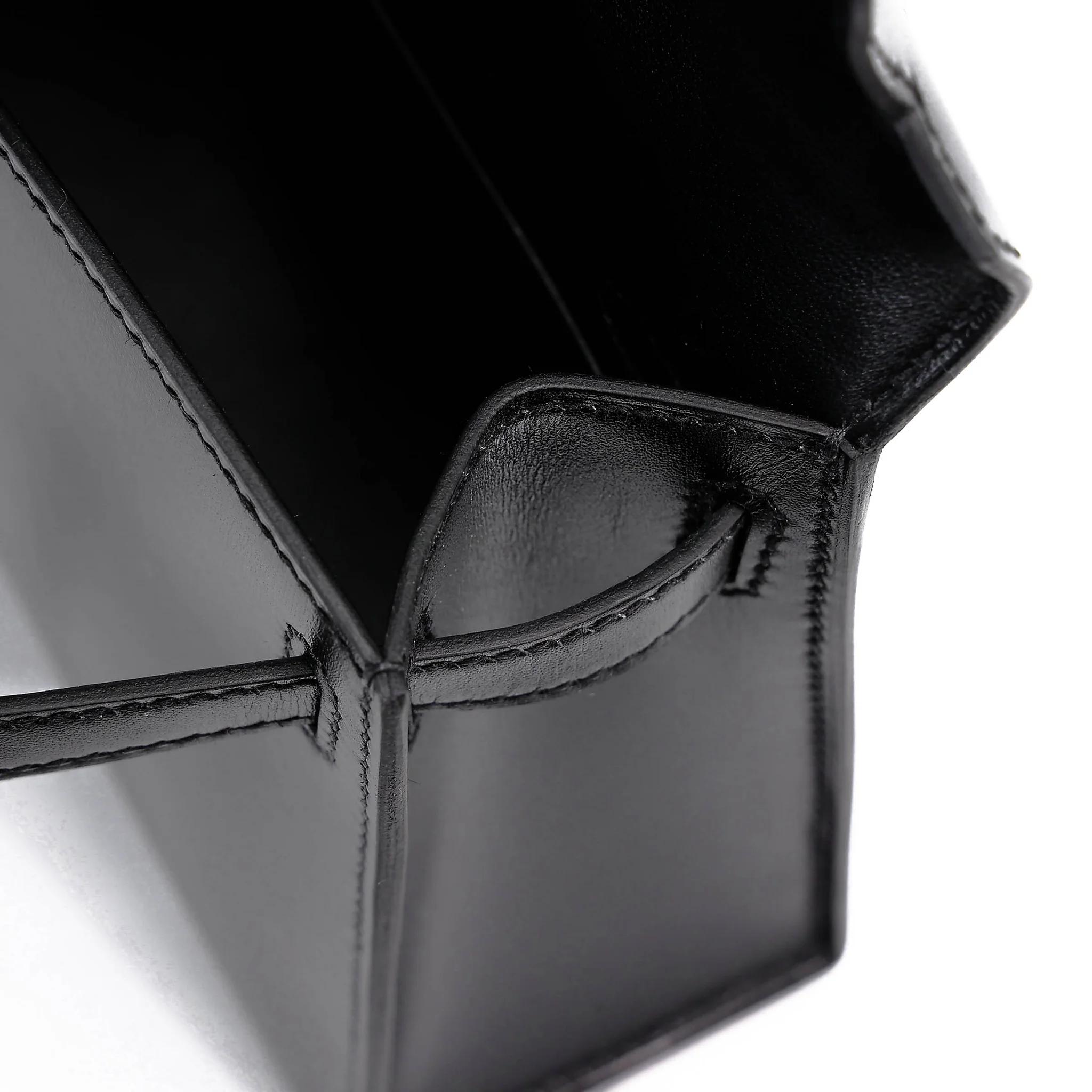 Brand New ( Rank N ) HERMÈS Mini Kelly II Noir (89) Box-calf Palladium hardware G (2026) - 15