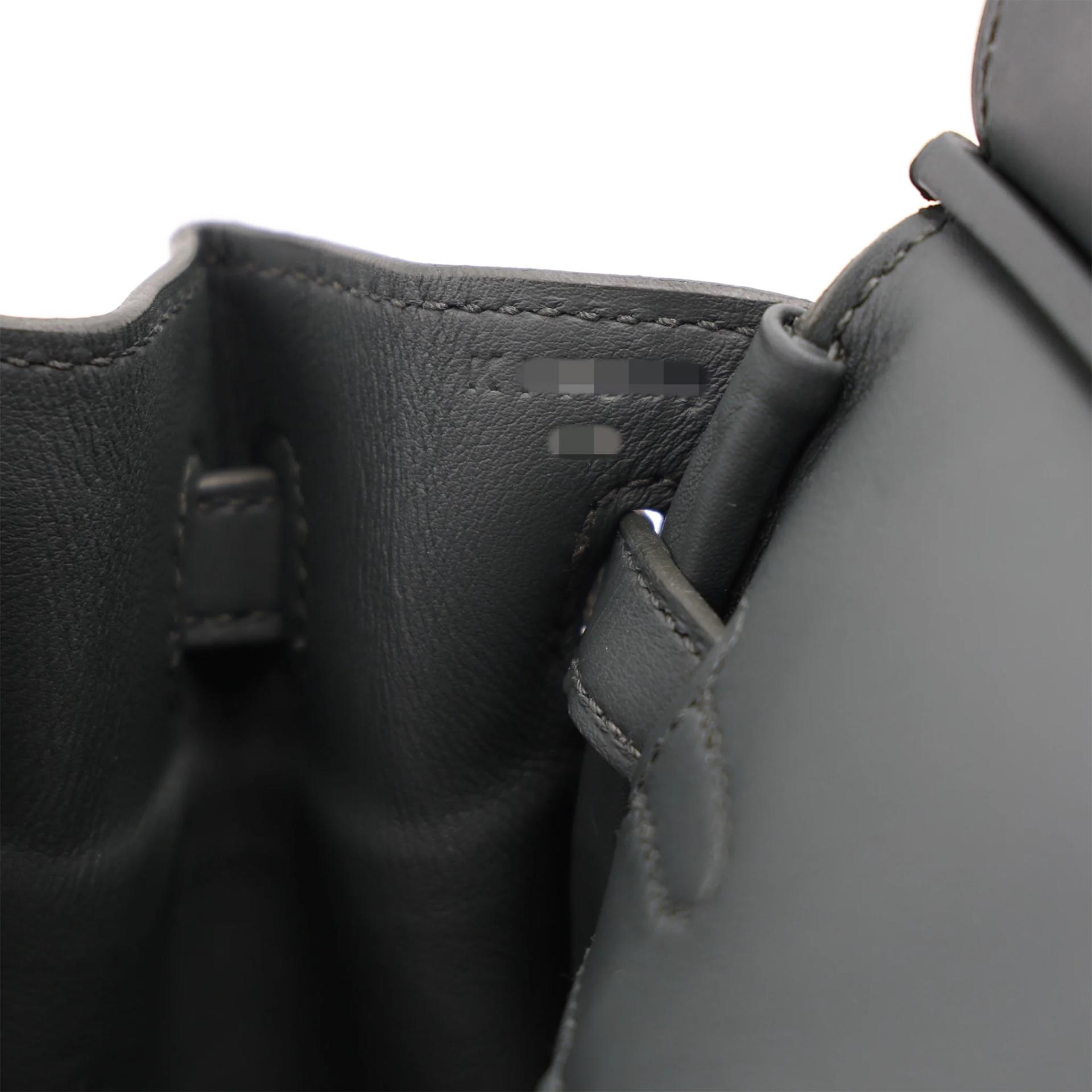 Brand New ( Rank N ) HERMÈS Birkin 25 Vert Mangrove (Q0) Ecru Toile H canvas Swift Palladium hardware K (2025) - 16