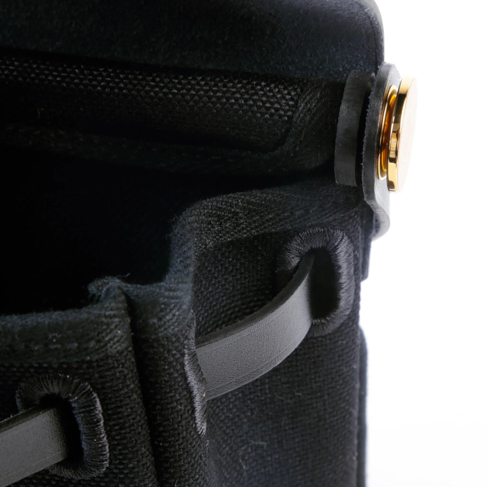 Brand New ( Rank N ) HERMÈS Herbag Zip Mini 20 Noir (89) Vache Hunter Toile H canvas Gold hardware G (2026) - 10