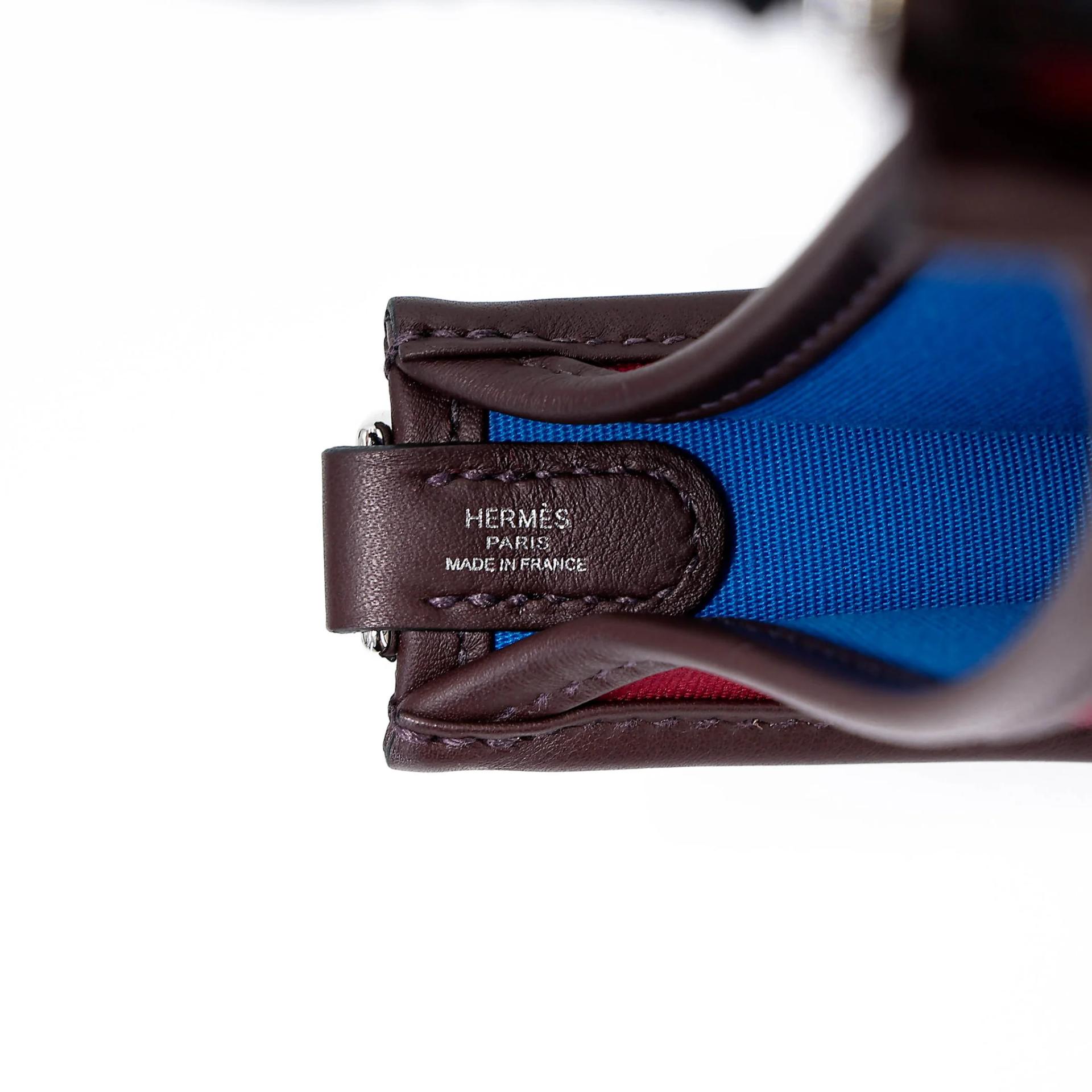ランク NS 未使用品 HERMÈS エルメス ネオエブリン TPM ルビー (B5) ブルーザンジバル (B3) ルージュセリエ (0G) トワルオフィシェ スイフト シルバー金具 W刻印 (2024) - 9