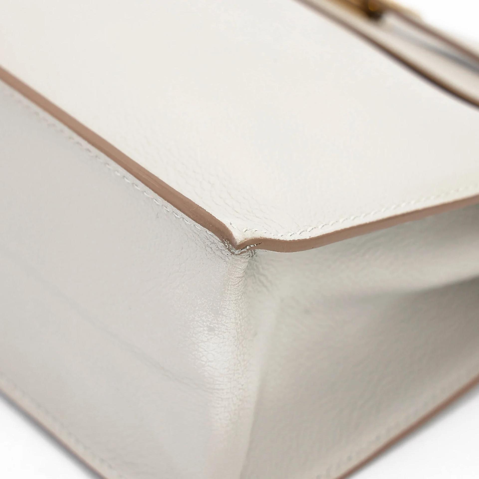 Very Good ( Rank A) HERMÈS Kelly Danse Gris Perle (80) Evercolor Gold hardware D (2019) - 7