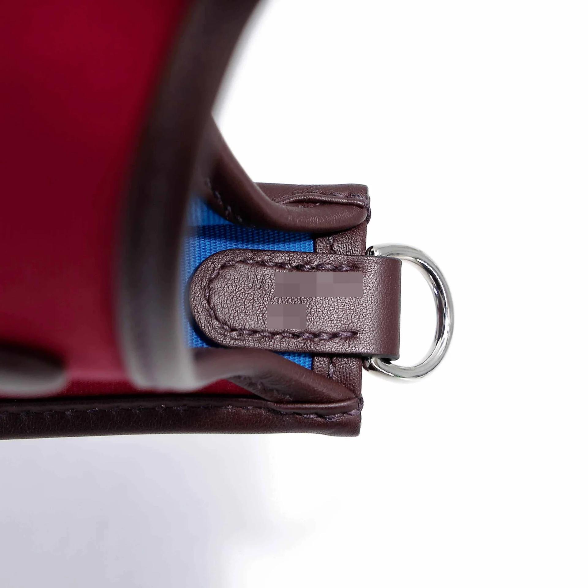 ランク NS 未使用品 HERMÈS エルメス ネオエブリン TPM ルビー (B5) ブルーザンジバル (B3) ルージュセリエ (0G) トワルオフィシェ スイフト シルバー金具 W刻印 (2024) - 8
