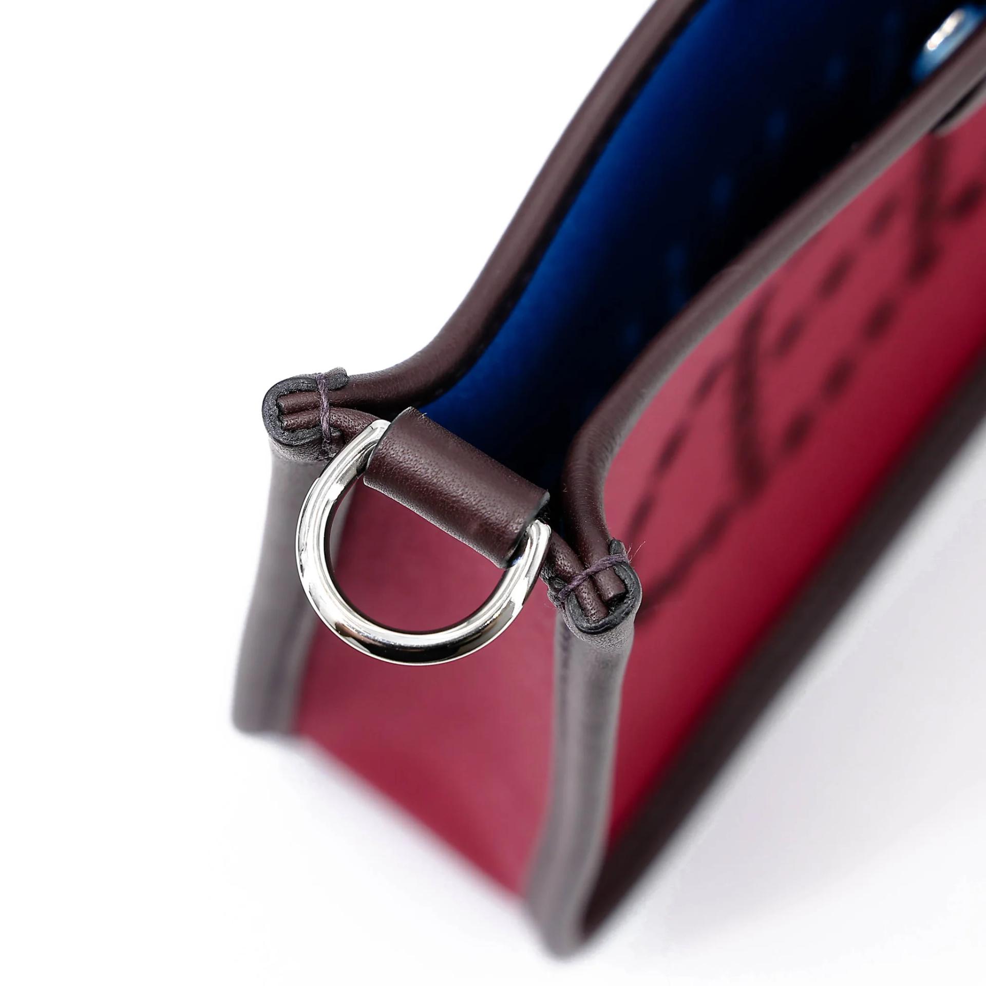 ランク NS 未使用品 HERMÈS エルメス ネオエブリン TPM ルビー (B5) ブルーザンジバル (B3) ルージュセリエ (0G) トワルオフィシェ スイフト シルバー金具 W刻印 (2024) - 11