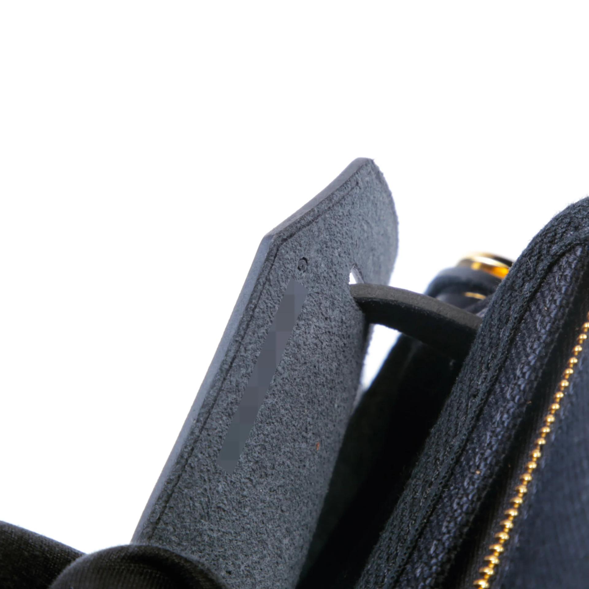 Brand New ( Rank N ) HERMÈS Herbag Zip Mini 20 Noir (89) Vache Hunter Toile H canvas Gold hardware G (2026) - 12