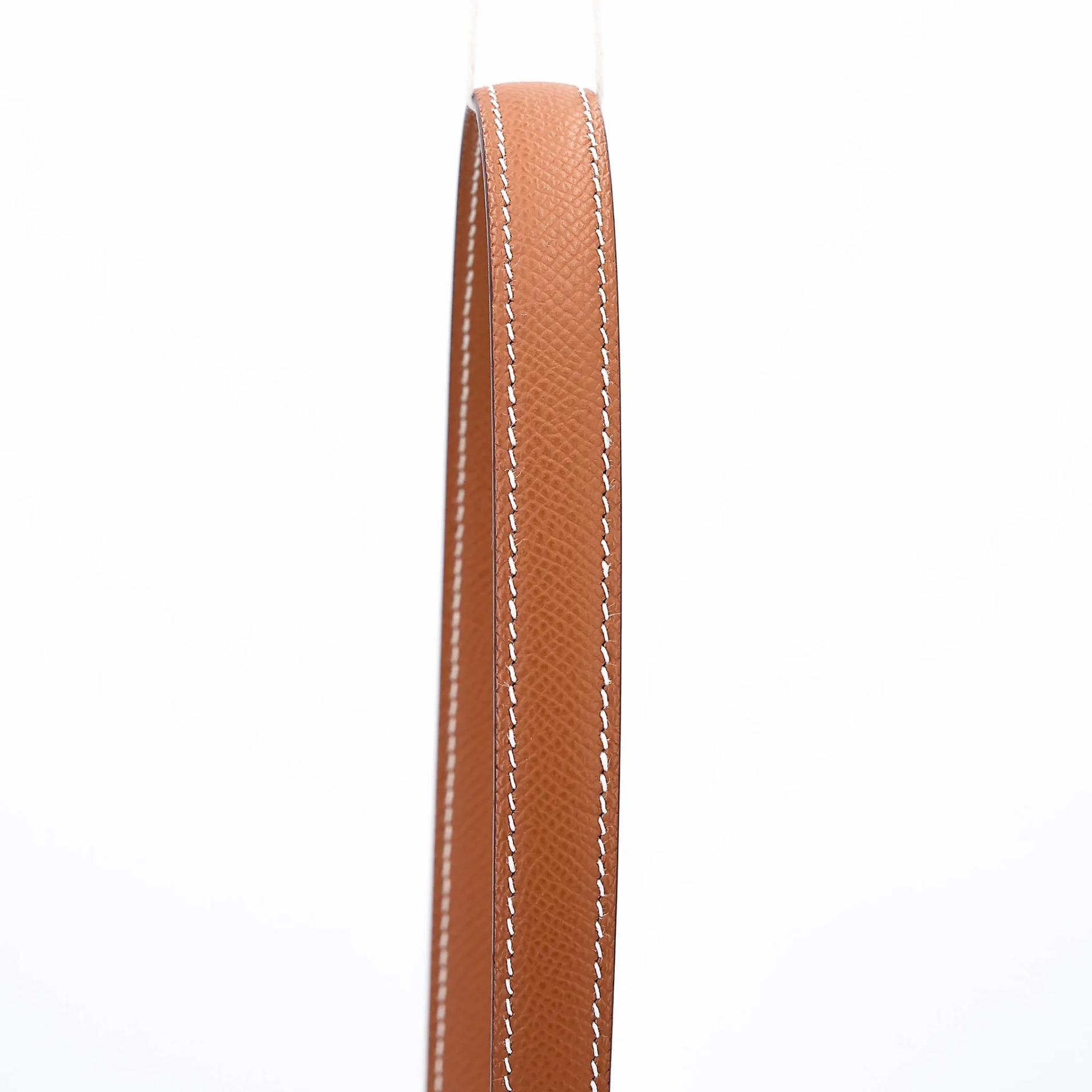 SA超美品 HERMÈS 愛馬仕 限量收藏款 Kelly 20 en Desordre 37 金棕色 Gold Epsom牛皮 金扣 B刻 2023年 - 3