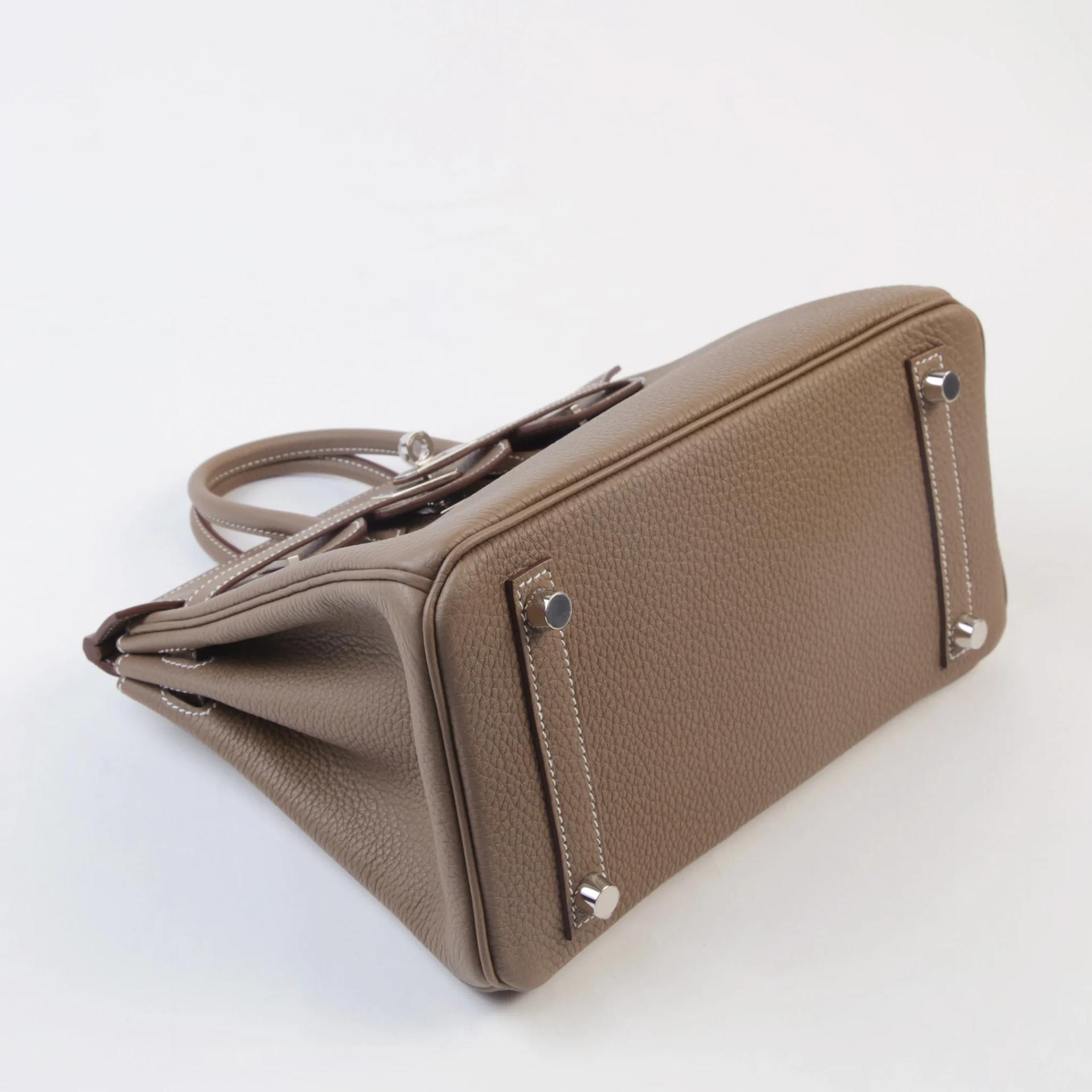 Brand New ( Rank N ) HERMÈS Birkin 25 Etoupe (18) Togo Palladium hardware G (2026) - 4