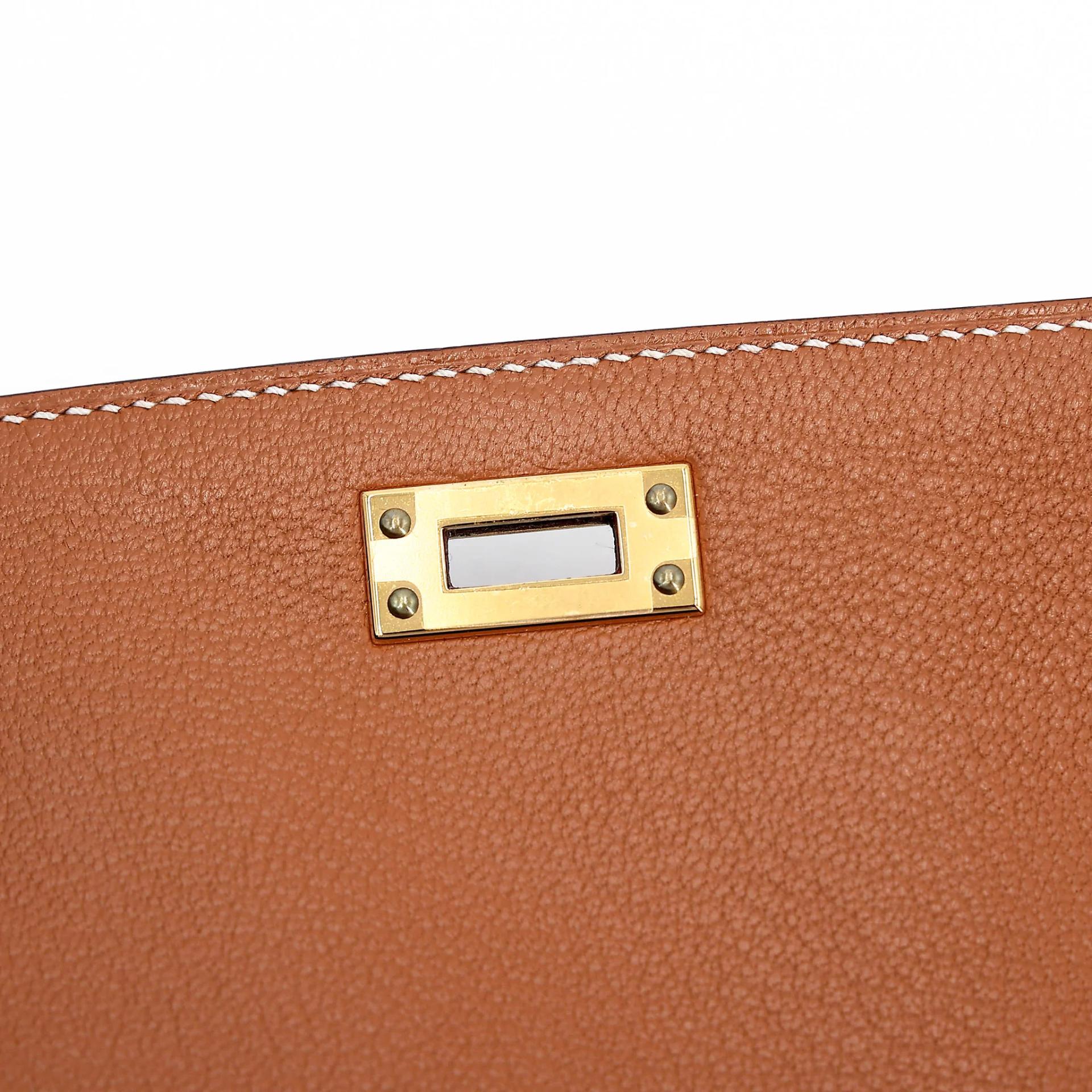 SA超美品 HERMÈS 愛馬仕 限量收藏款 Kelly 20 en Desordre 37 金棕色 Gold Epsom牛皮 金扣 B刻 2023年 - 20