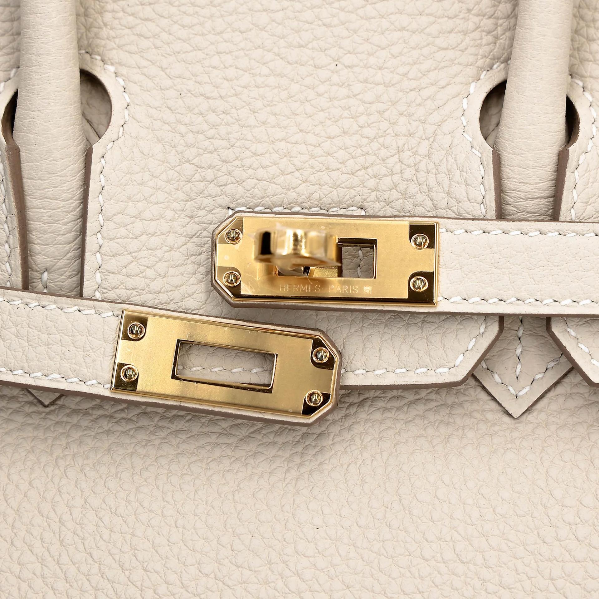 ランク N 新品 HERMÈS エルメス バーキン25 クレ (10) トゴ ゴールド金具 K刻印 (2025) - 8