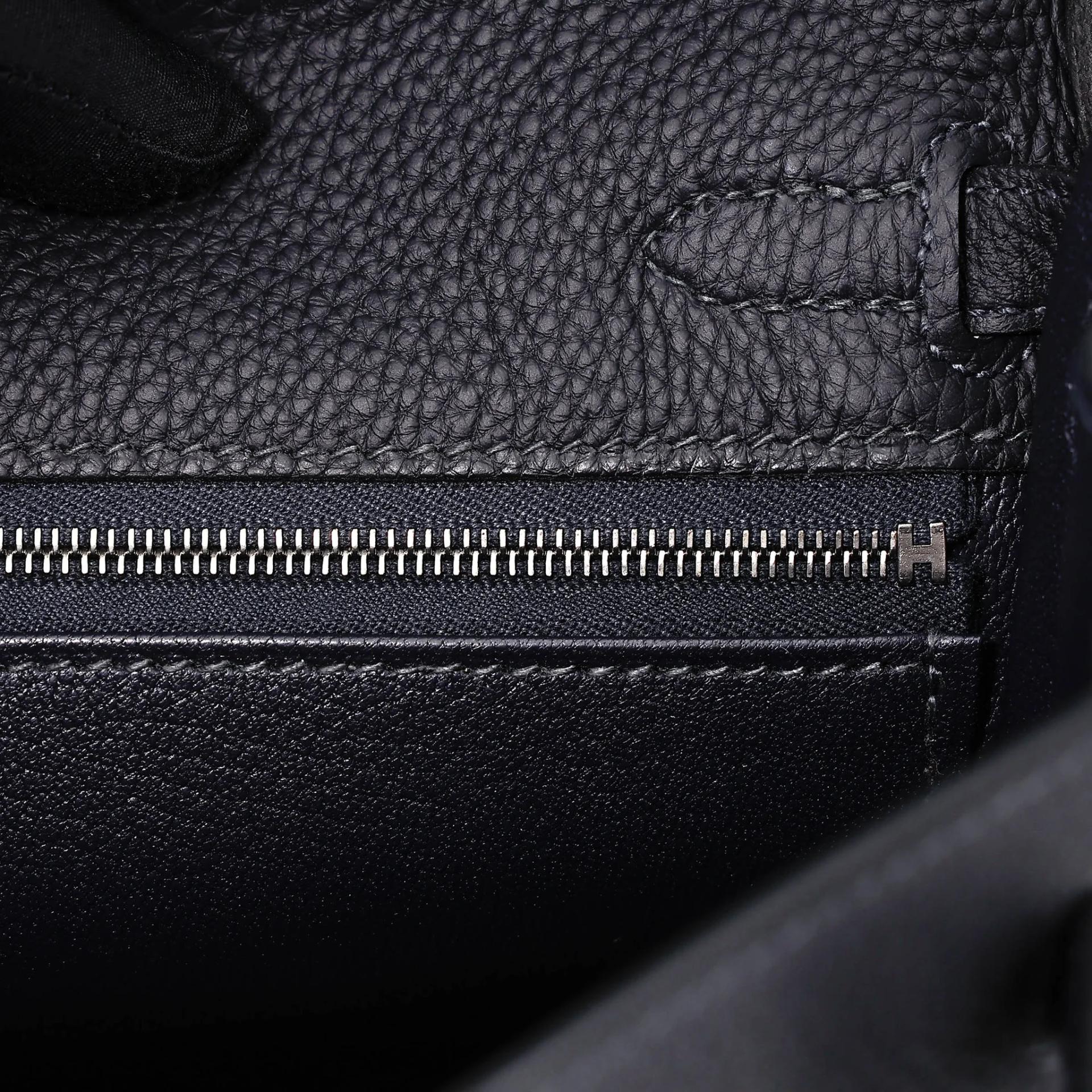 Brand New ( Rank N ) HERMÈS Kelly 25 Caban (3Y) Togo Palladium hardware W (2024) - 15