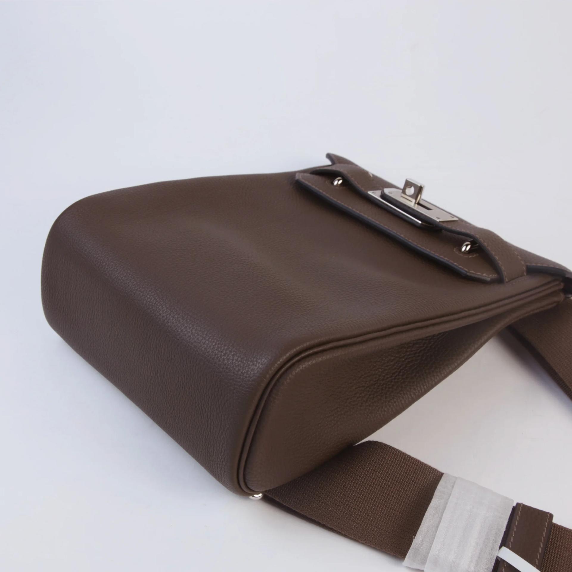 Unused ( Rank NS ) HERMÈS Hac a Dos PM Ecorce (4C) Togo Palladium hardware W (2024) - 5