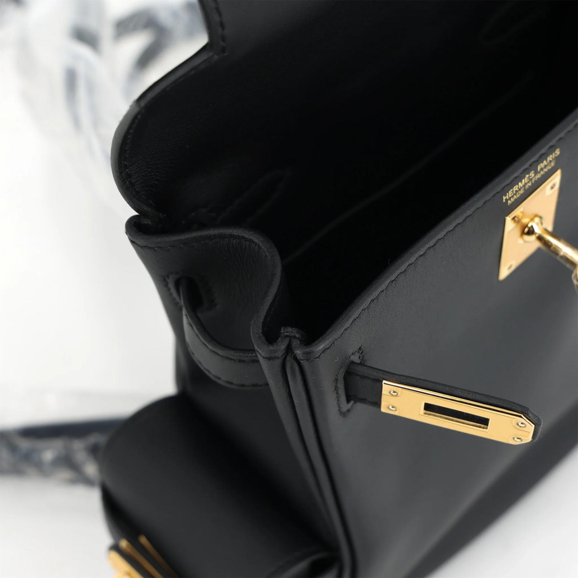 Unused ( Rank NS ) HERMÈS Kelly Jump Noir (89) Swift Gold hardware W (2024) - 12
