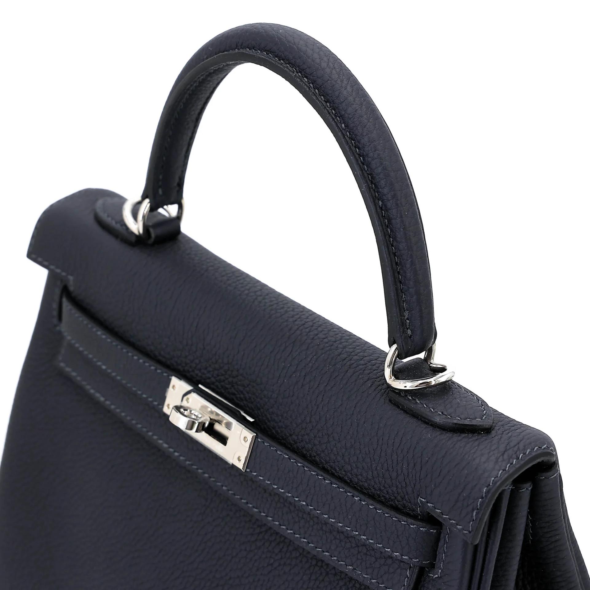 Brand New ( Rank N ) HERMÈS Kelly 25 Caban (3Y) Togo Palladium hardware W (2024) - 3