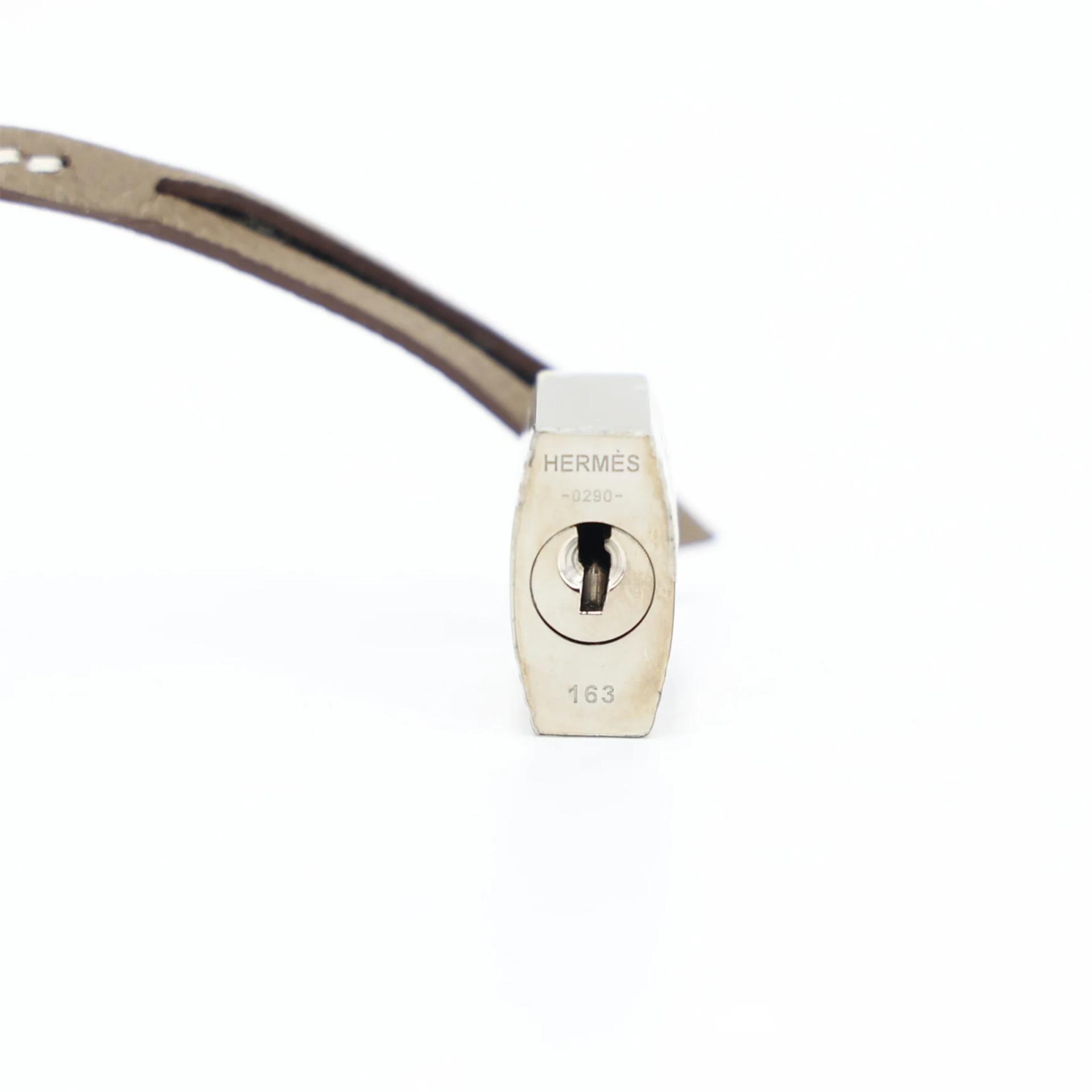 Excellent ( Rank SA ) HERMÈS Birkin 25 Sellier Etoupe (18) Epsom Palladium hardware Z (2021) - 18