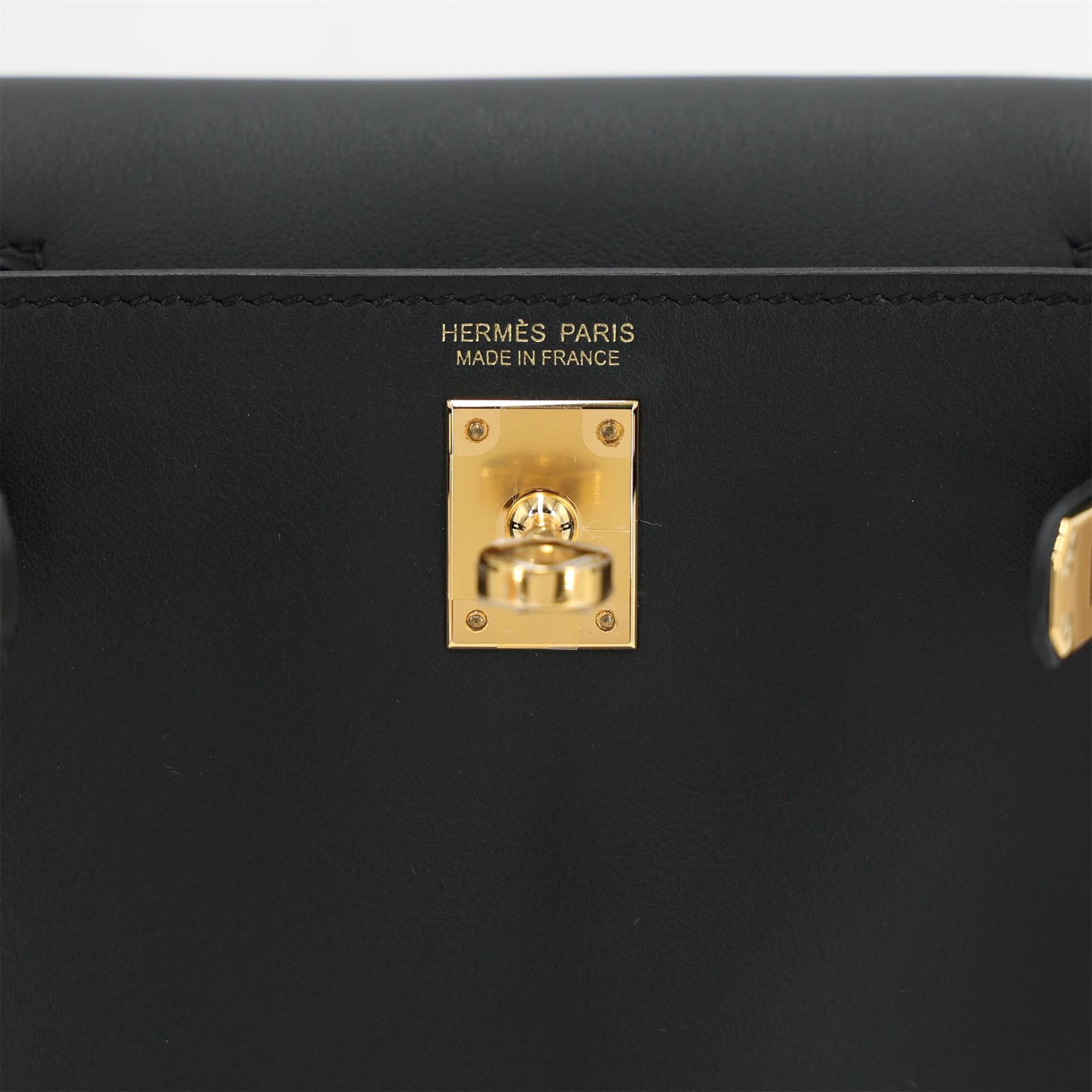 Unused ( Rank NS ) HERMÈS Kelly Jump Noir (89) Swift Gold hardware W (2024) - 10