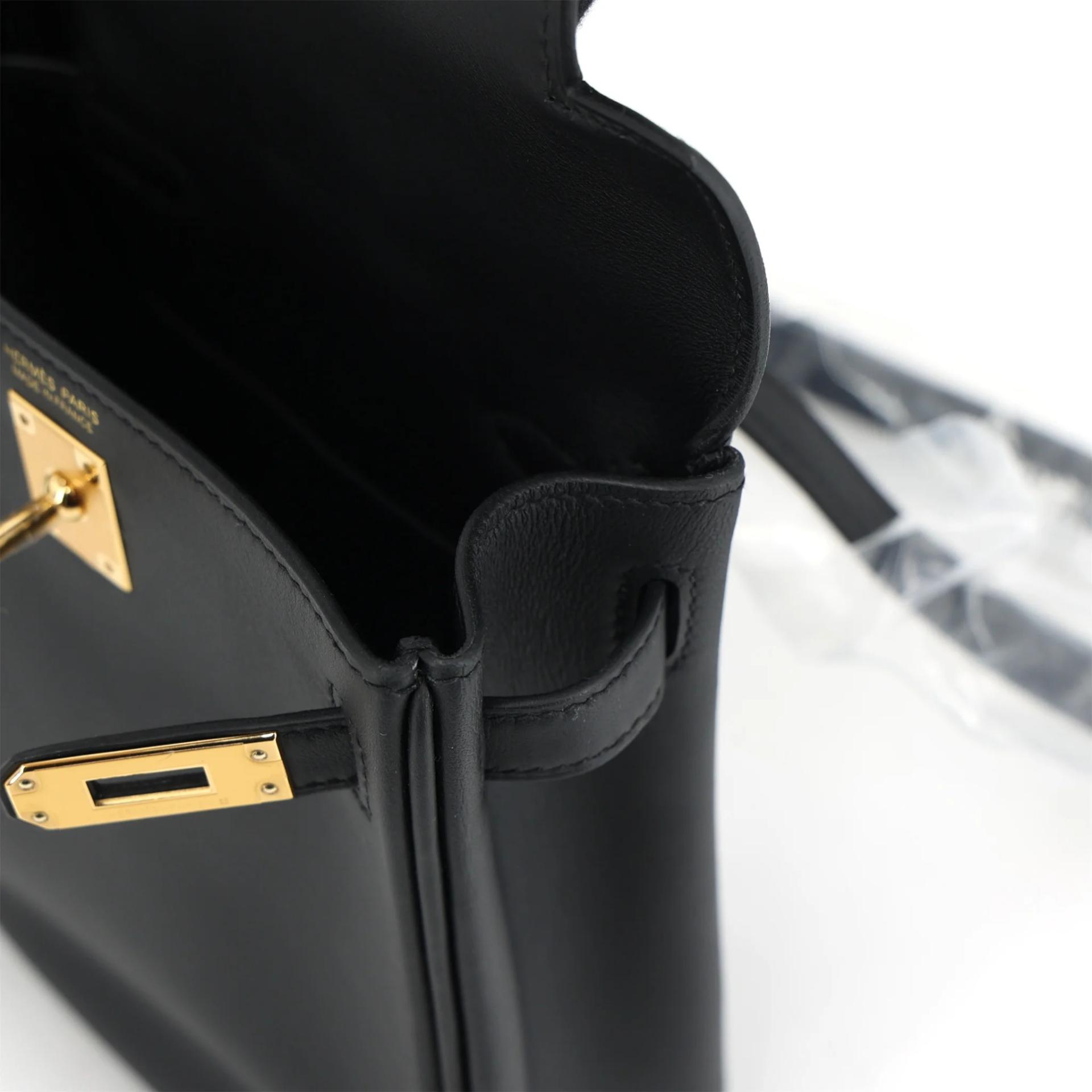 Unused ( Rank NS ) HERMÈS Kelly Jump Noir (89) Swift Gold hardware W (2024) - 13