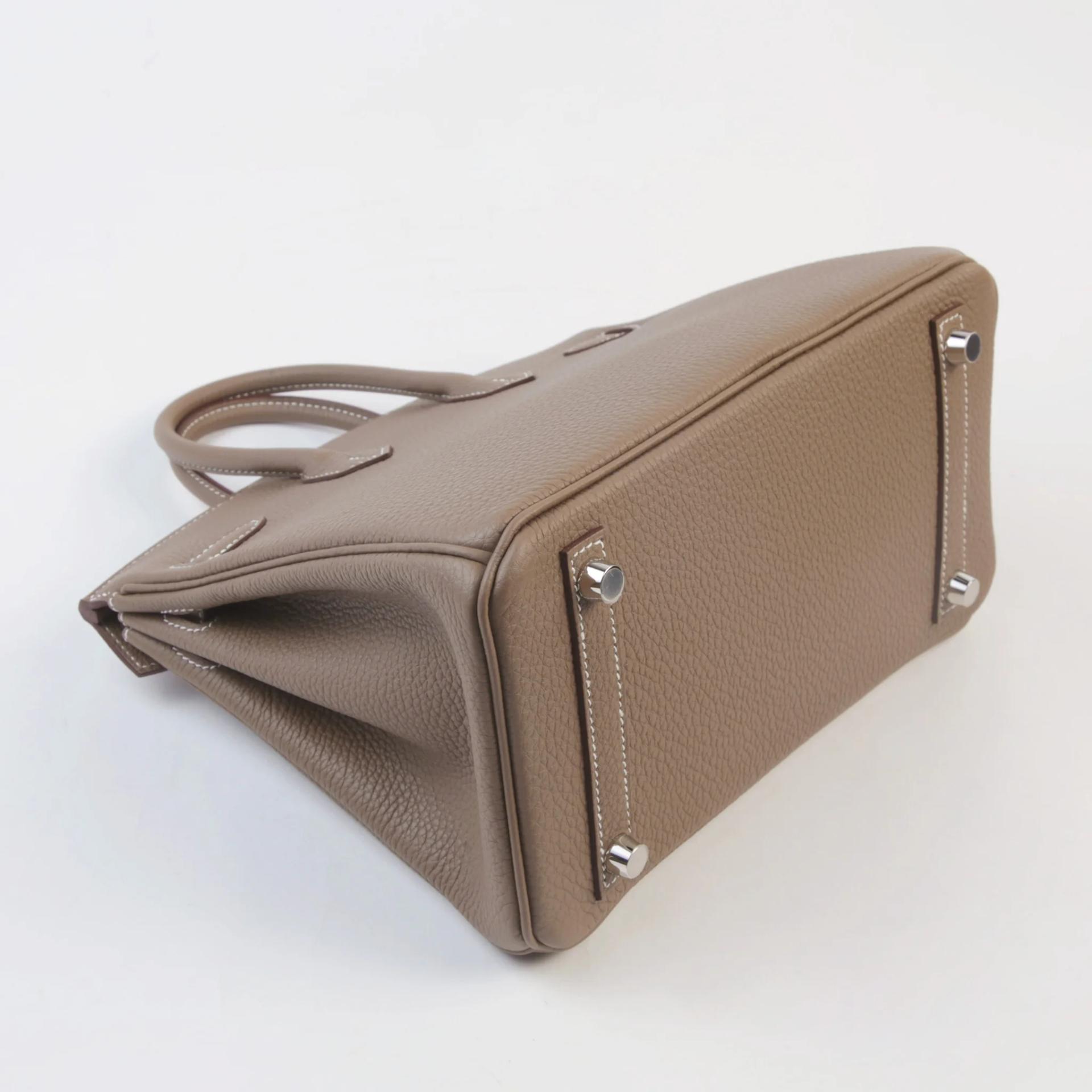 Brand New ( Rank N ) HERMÈS Birkin 25 Etoupe (18) Togo Palladium hardware G (2026) - 6