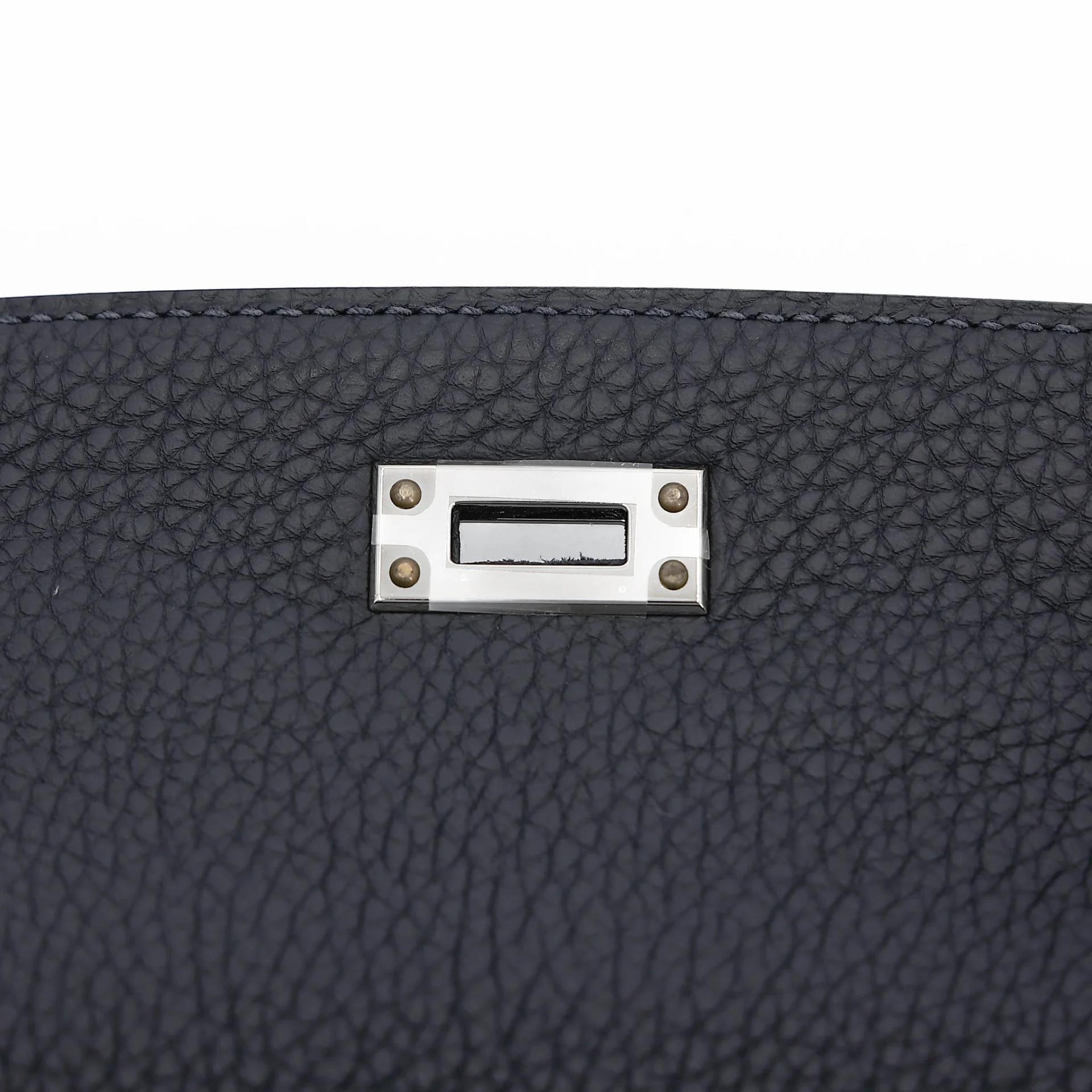 Brand New ( Rank N ) HERMÈS Kelly 25 Caban (3Y) Togo Palladium hardware W (2024) - 11
