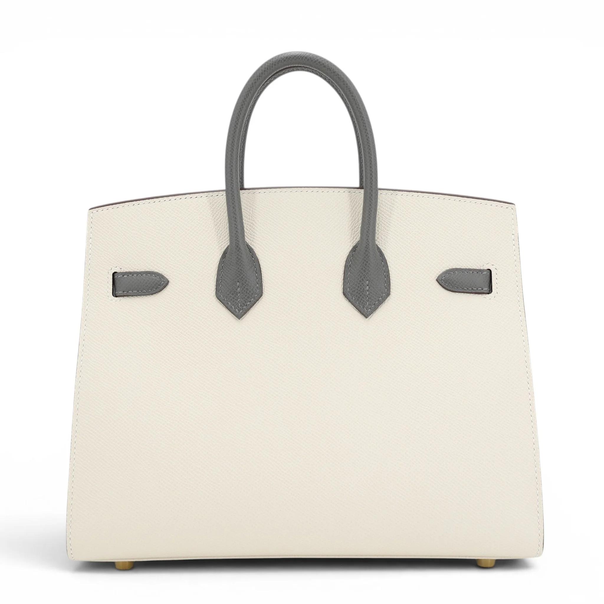 Birkin 25 Sellier HSS Craie (10) Gris Meyer (0L)