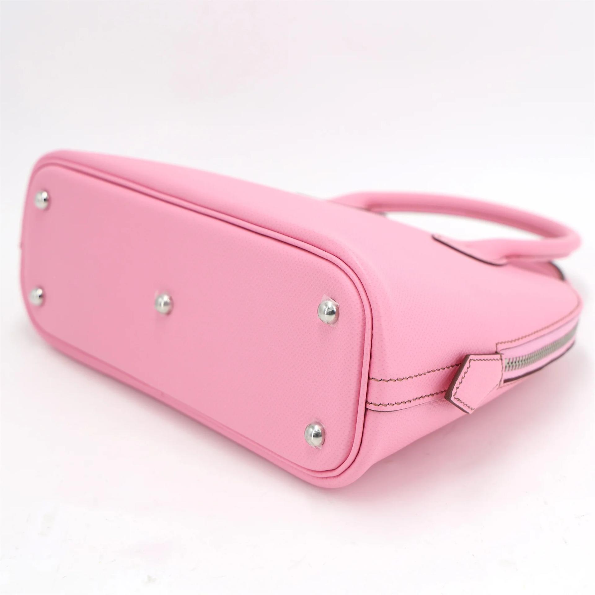 Excellent ( Rank SA ) HERMÈS Bolide 25 Pink (5P) Epsom Palladium hardware Z (2021) - 5