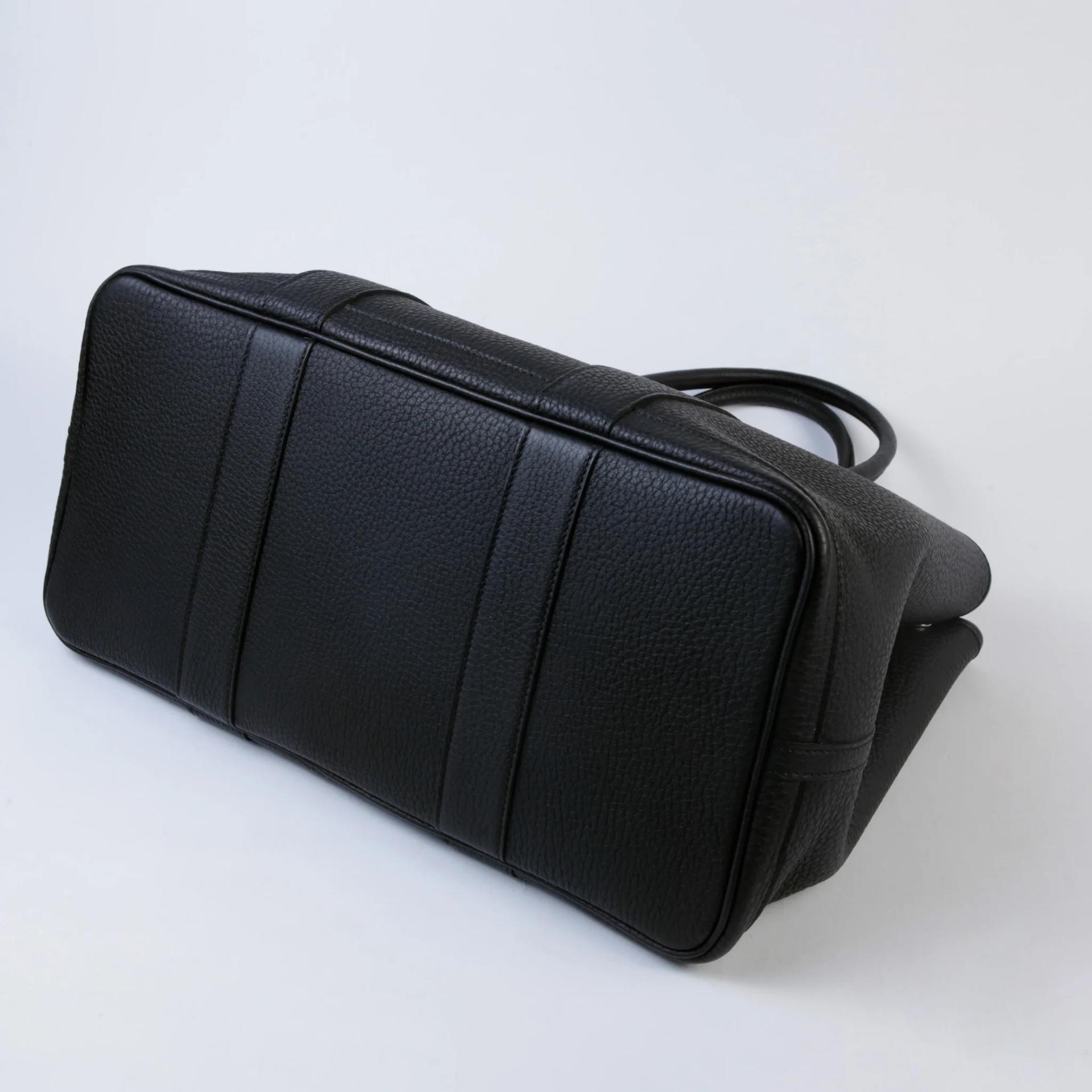 Excellent ( Rank SA ) HERMÈS Garden Party PM Noir (89) Negonda Palladium hardware W (2024) - 7