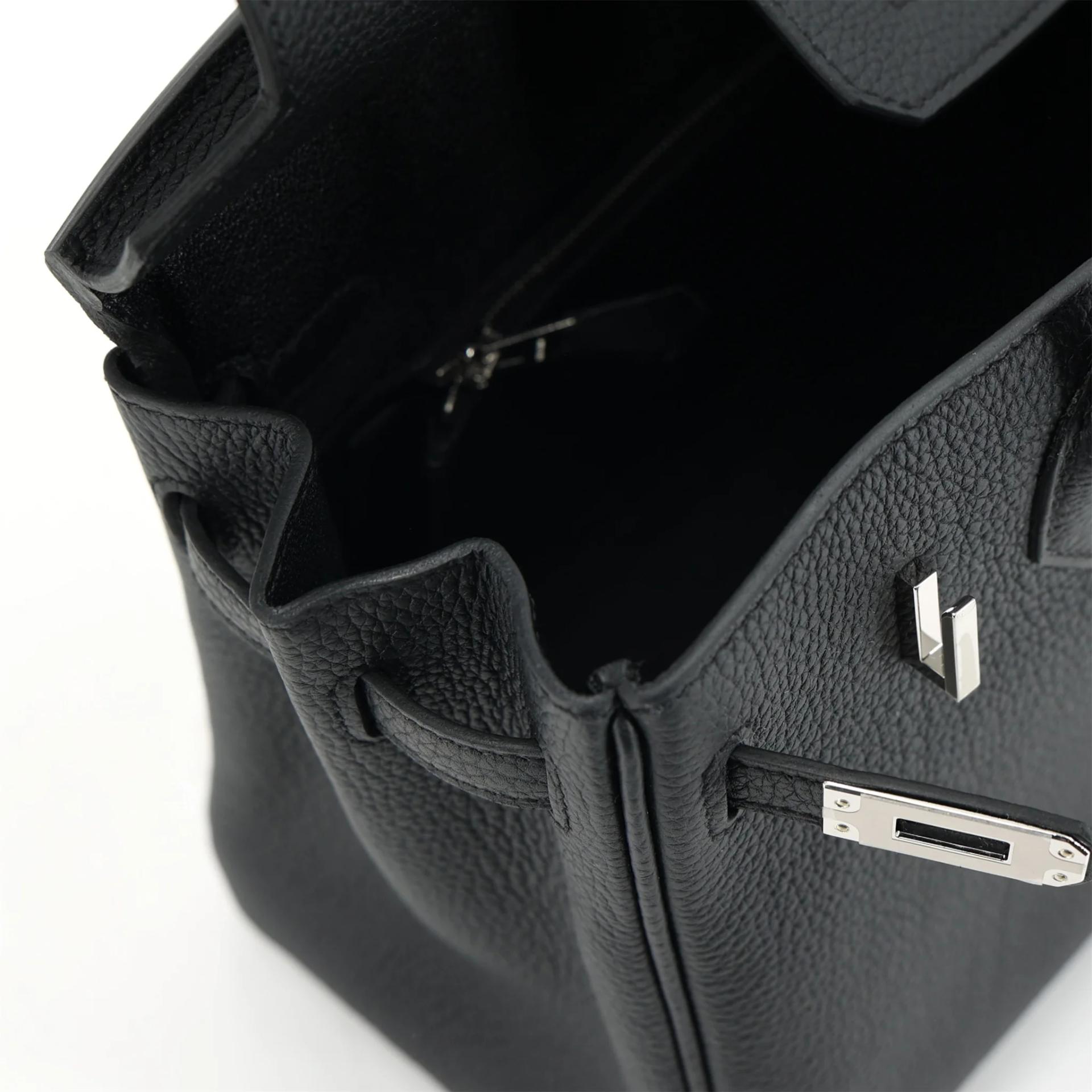Brand New ( Rank N ) HERMÈS Birkin 25 Noir (89) Togo Palladium hardware G (2026) - 12
