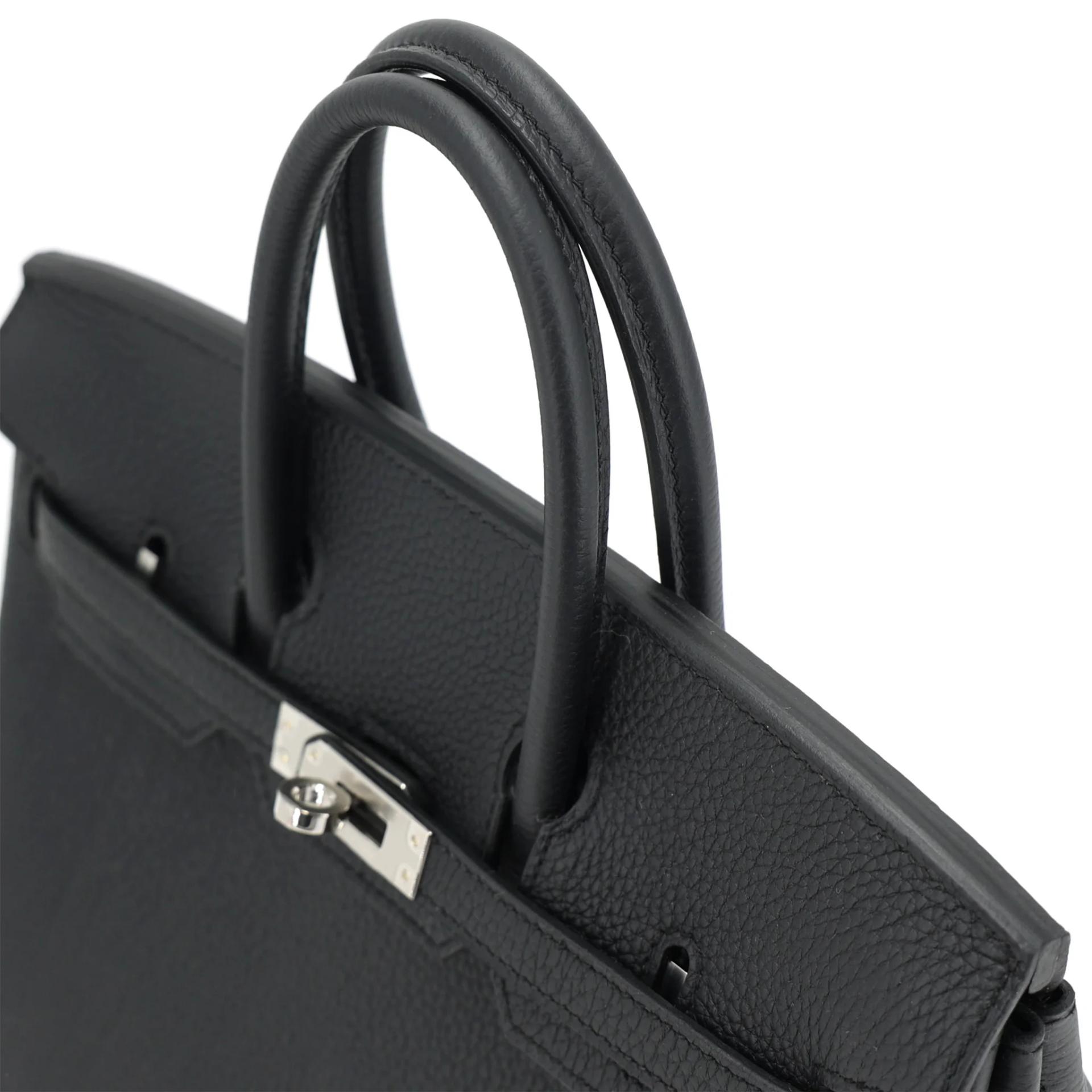 Brand New ( Rank N ) HERMÈS Birkin 25 Noir (89) Togo Palladium hardware G (2026) - 3