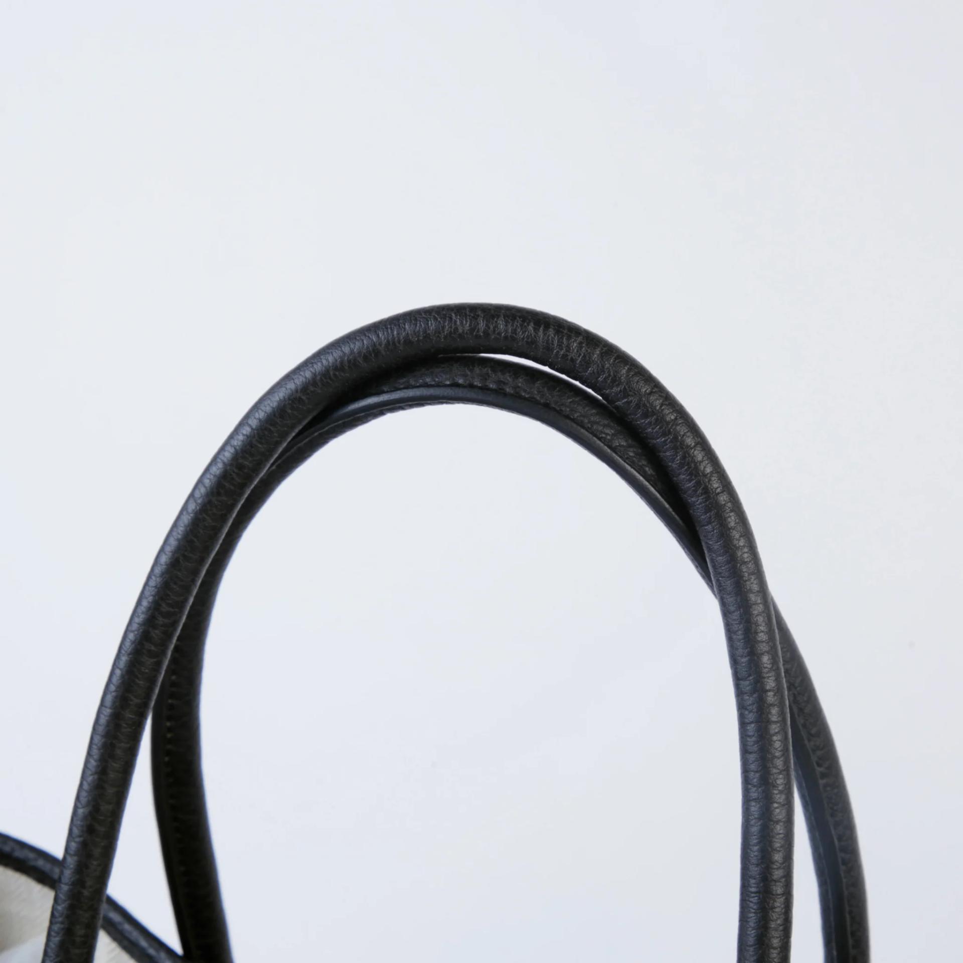 Excellent ( Rank SA ) HERMÈS Garden Party PM Noir (89) Negonda Palladium hardware W (2024) - 3