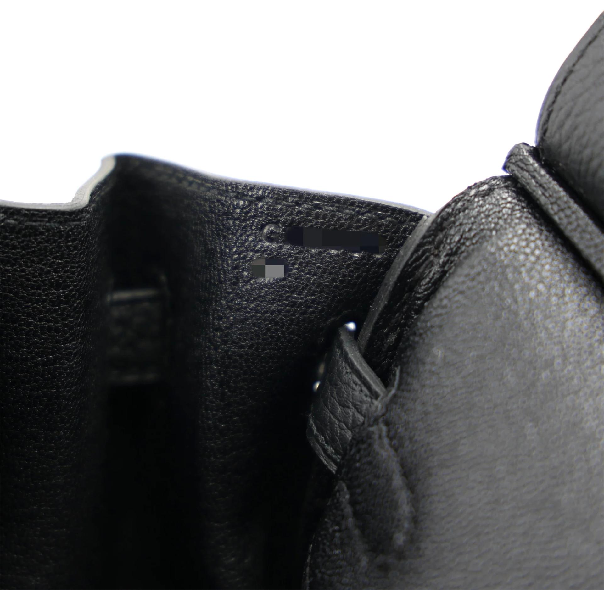 Brand New ( Rank N ) HERMÈS Birkin 25 Noir (89) Togo Palladium hardware G (2026) - 16