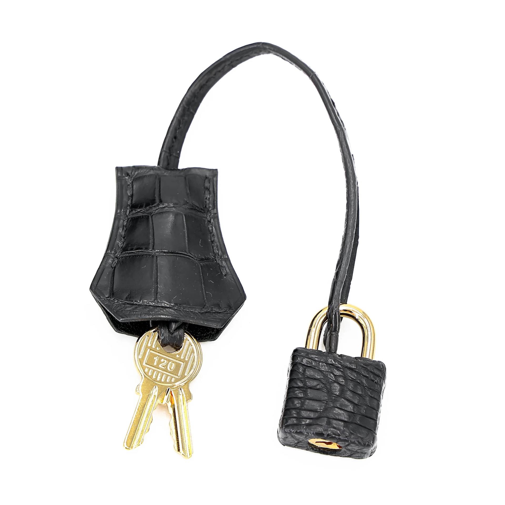 Brand New ( Rank N ) HERMÈS Birkin 25 Noir (89) Matte Alligator Gold hardware G (2026) - 16