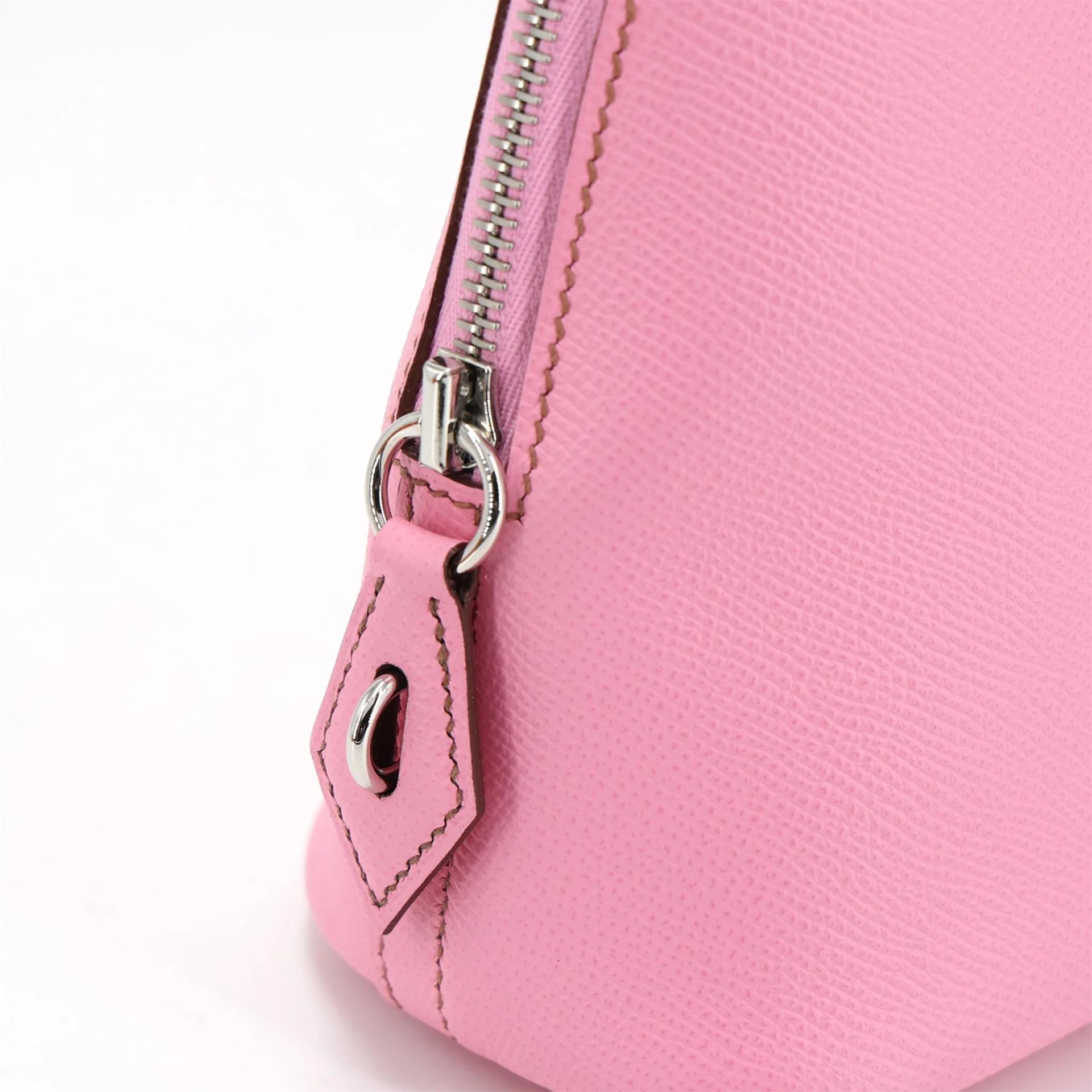 Excellent ( Rank SA ) HERMÈS Bolide 25 Pink (5P) Epsom Palladium hardware Z (2021) - 8