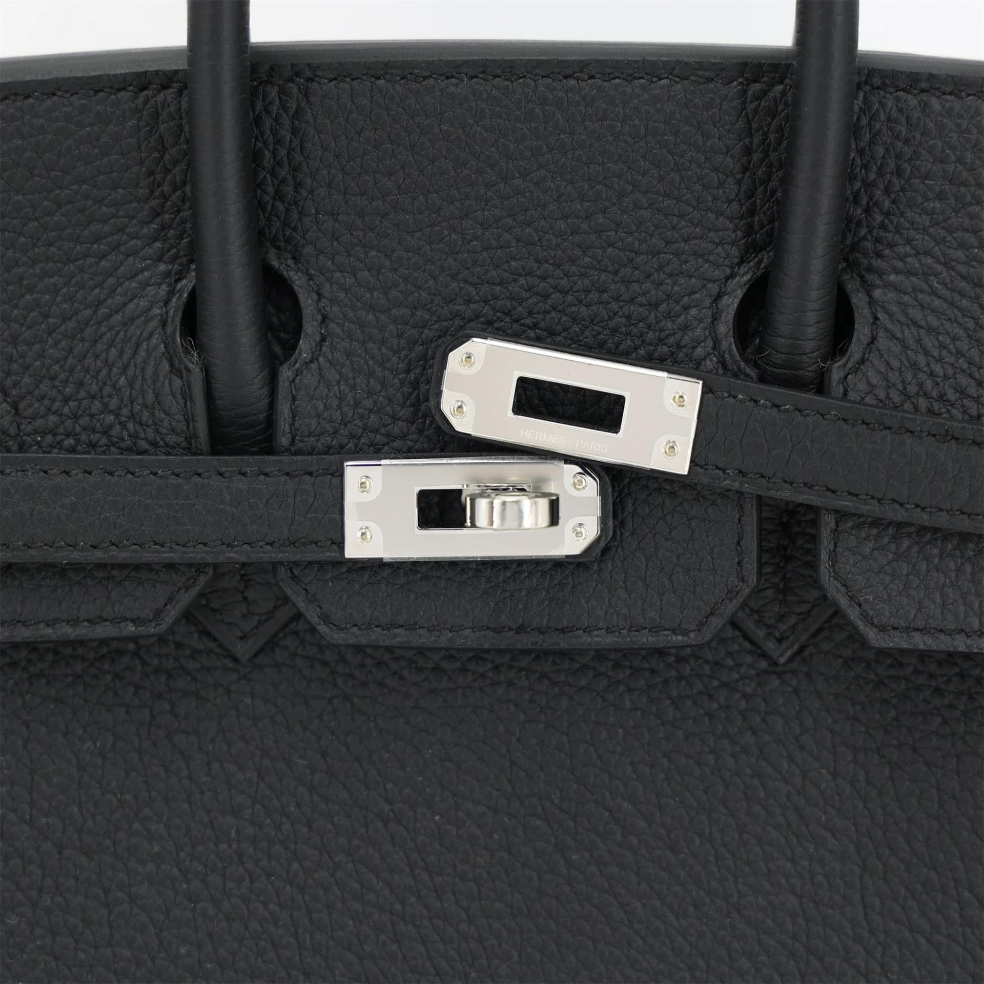 Brand New ( Rank N ) HERMÈS Birkin 25 Noir (89) Togo Palladium hardware G (2026) - 8
