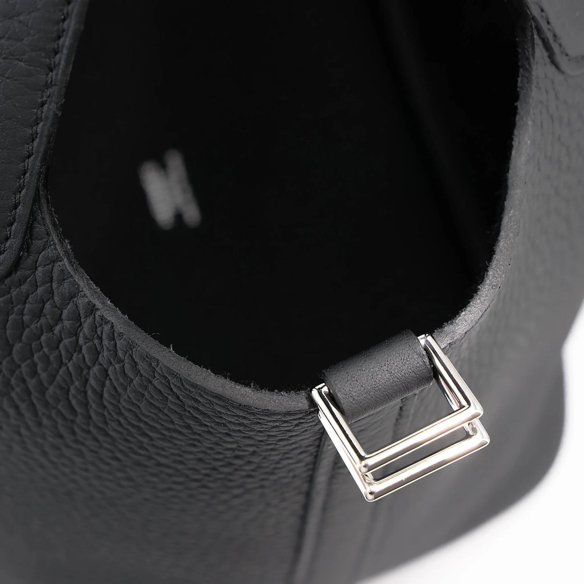 ランク N 新品 HERMÈS エルメス ピコタンロックPM 18 ブラック (89) トリヨン シルバー金具 K刻印 (2025) - 12