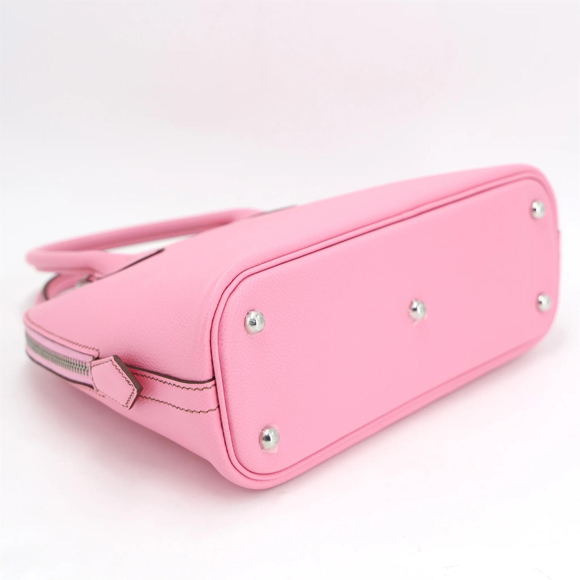 Excellent ( Rank SA ) HERMÈS Bolide 25 Pink (5P) Epsom Palladium hardware Z (2021) - 6
