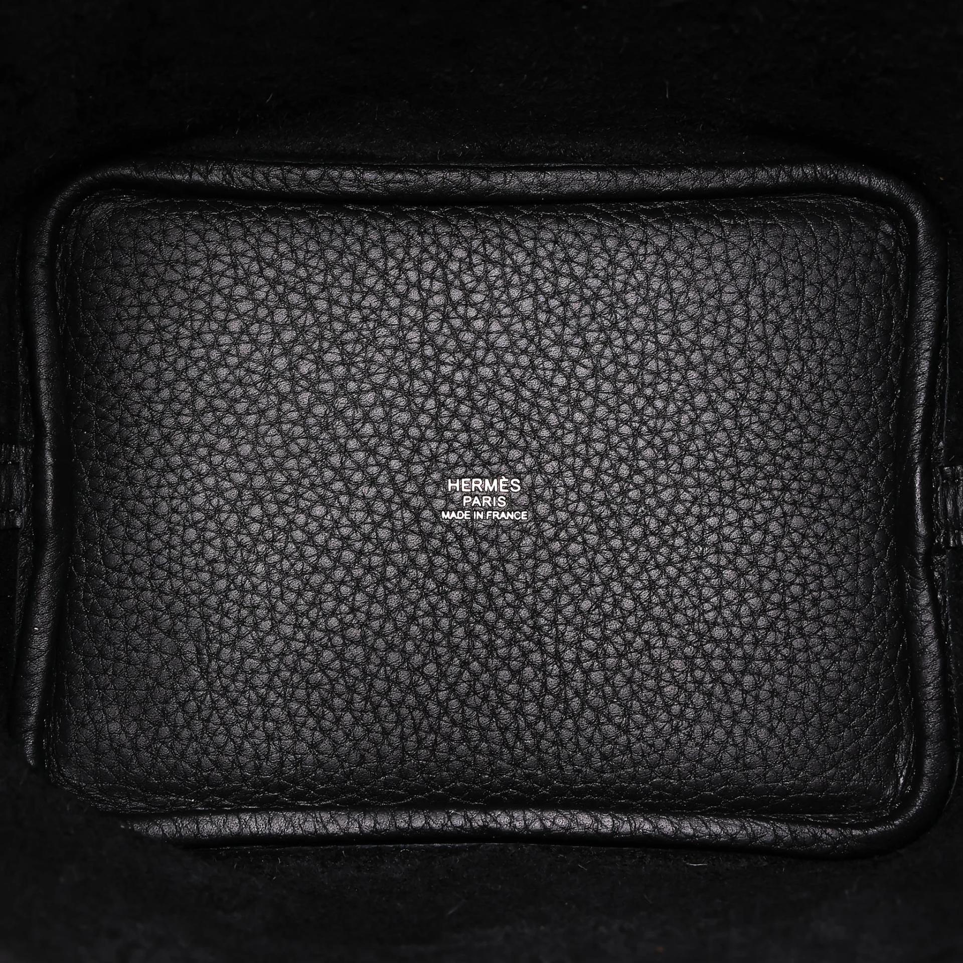 ランク N 新品 HERMÈS エルメス ピコタンロックPM 18 ブラック (89) トリヨン シルバー金具 K刻印 (2025) - 14