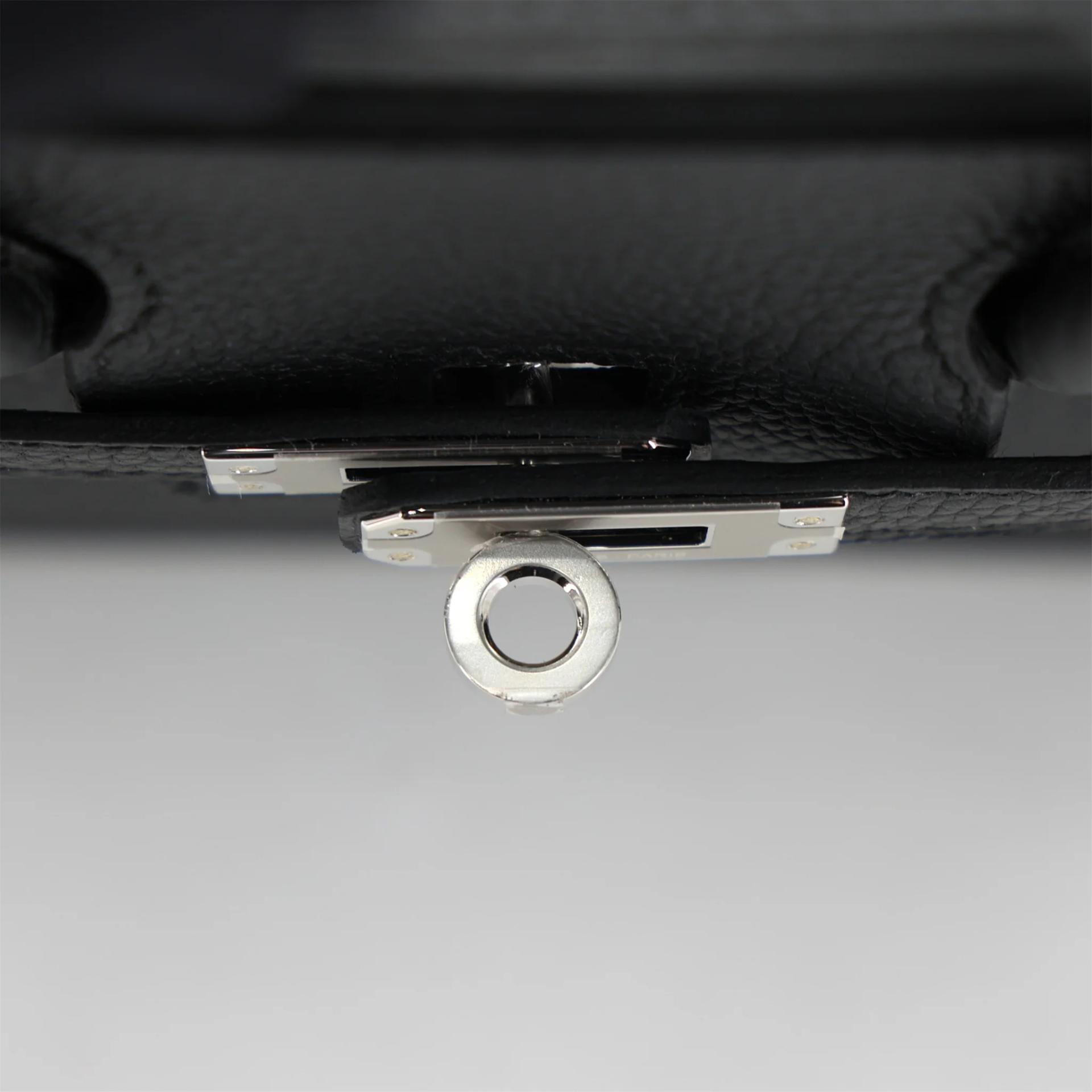 Brand New ( Rank N ) HERMÈS Birkin 25 Noir (89) Togo Palladium hardware G (2026) - 9