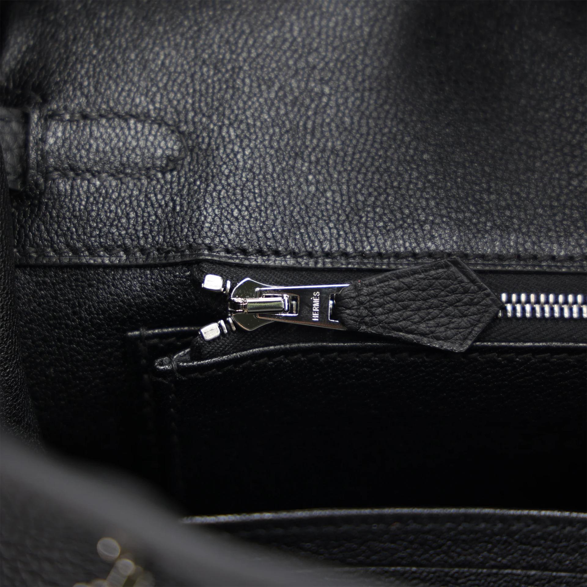 Brand New ( Rank N ) HERMÈS Birkin 25 Noir (89) Togo Palladium hardware G (2026) - 14