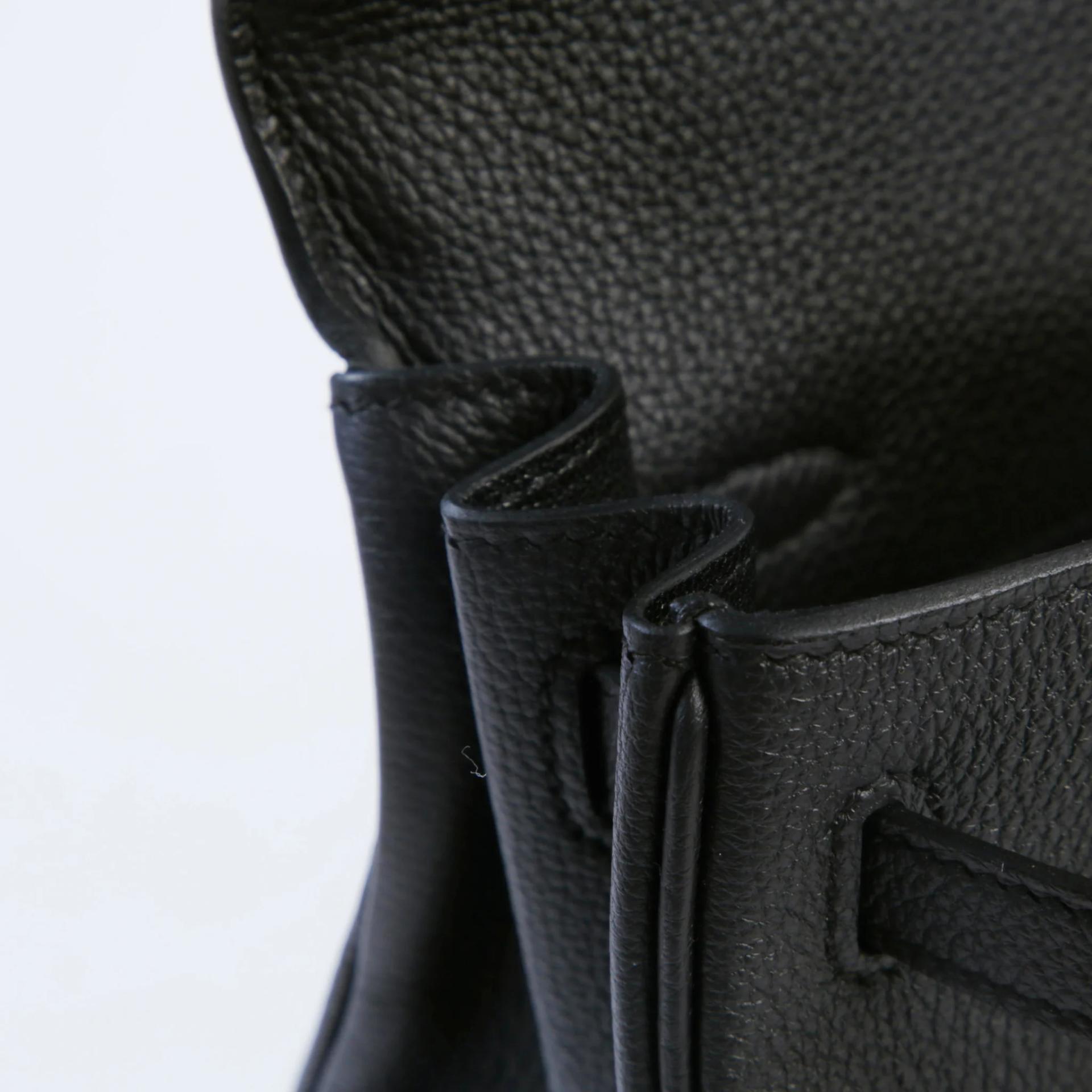 Brand New ( Rank N ) HERMÈS Kelly 25 Noir (89) Togo Palladium hardware G (2026) - 11