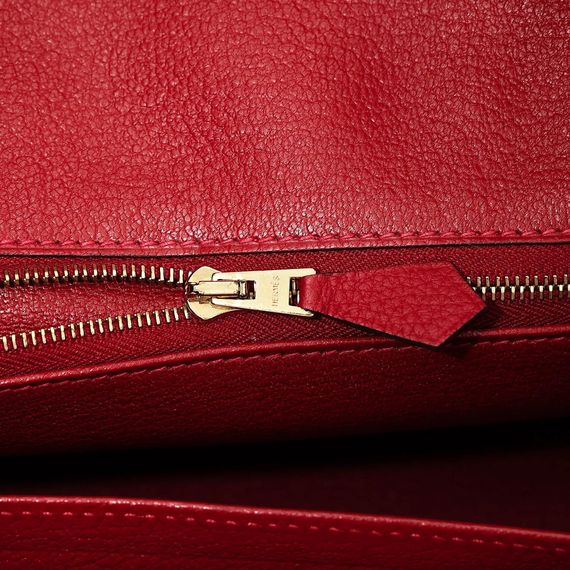 ランク A HERMÈS エルメス バーキン25 ルージュヴィフ (53) トゴ ゴールド金具 C刻印 (2018) - 20