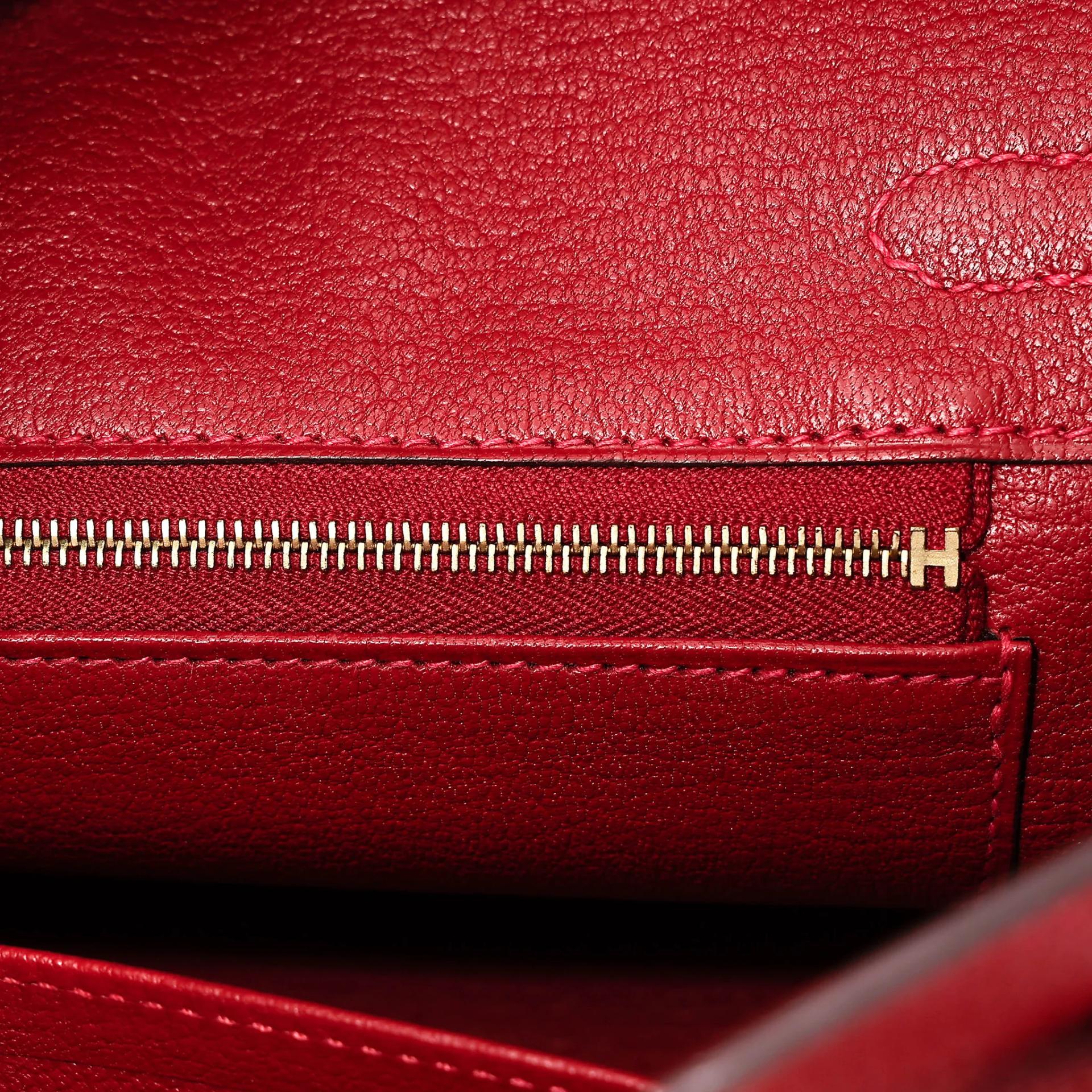 ランク A HERMÈS エルメス バーキン25 ルージュヴィフ (53) トゴ ゴールド金具 C刻印 (2018) - 21