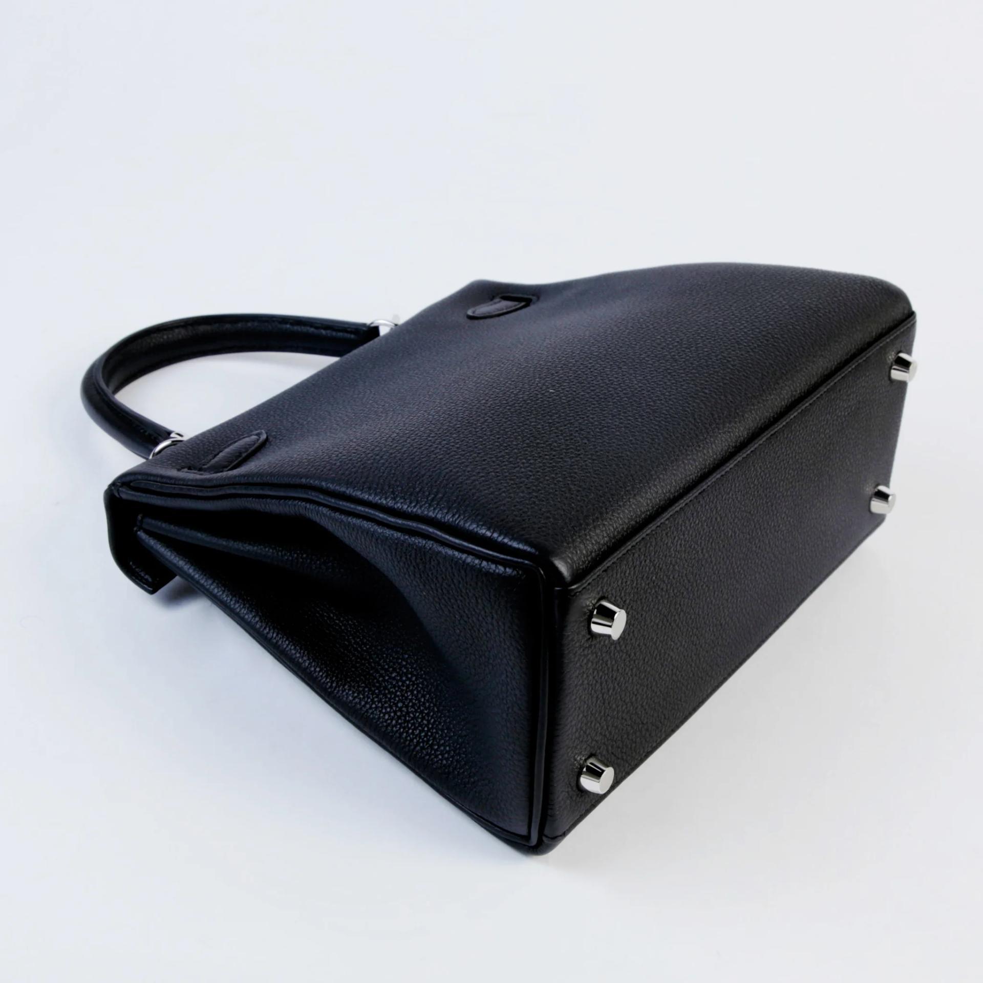 Brand New ( Rank N ) HERMÈS Kelly 25 Noir (89) Togo Palladium hardware G (2026) - 6