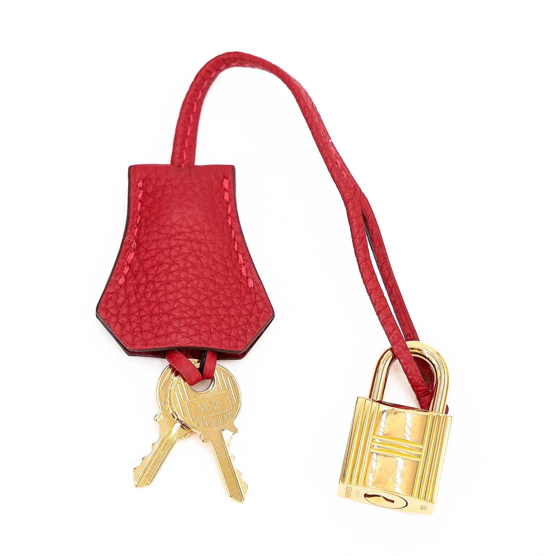 ランク A HERMÈS エルメス バーキン25 ルージュヴィフ (53) トゴ ゴールド金具 C刻印 (2018) - 29