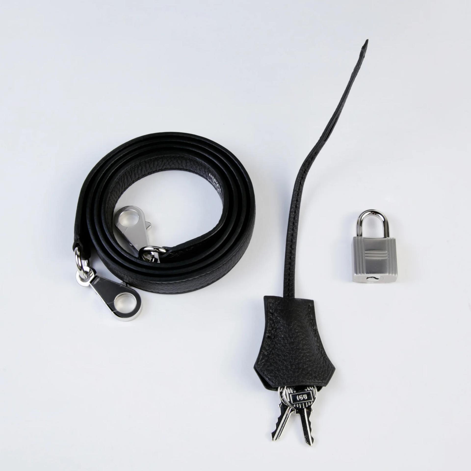 Brand New ( Rank N ) HERMÈS Kelly 25 Noir (89) Togo Palladium hardware G (2026) - 14